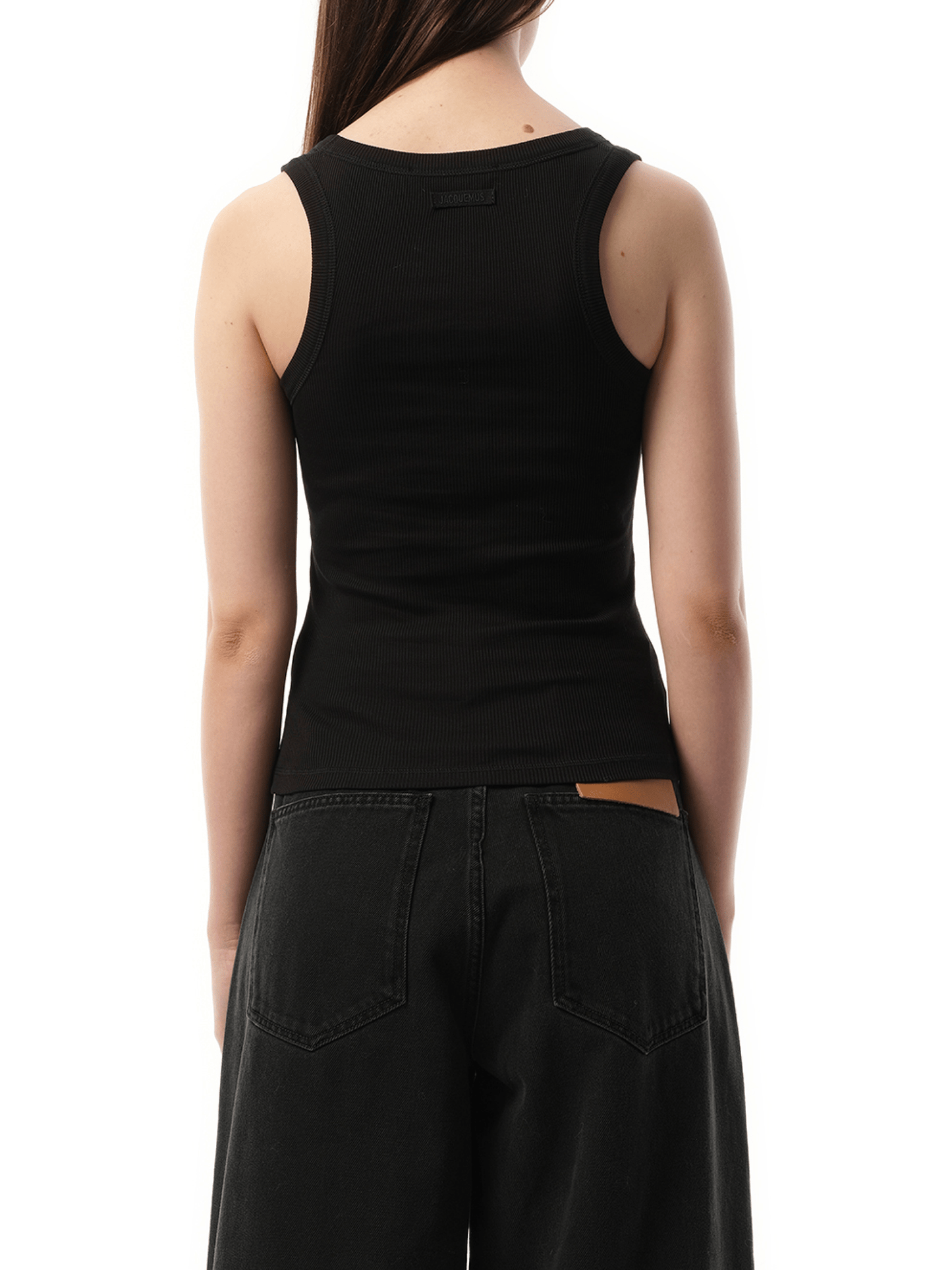 Jacquemus Le Debardeur Gros Grain in Black