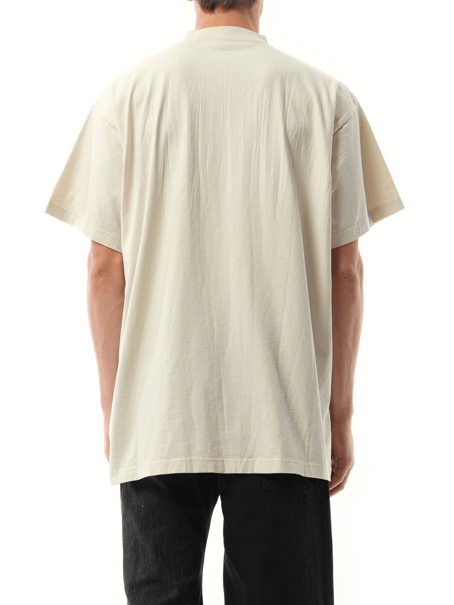 Metal BB Stencil Oversized T-Shirt in White