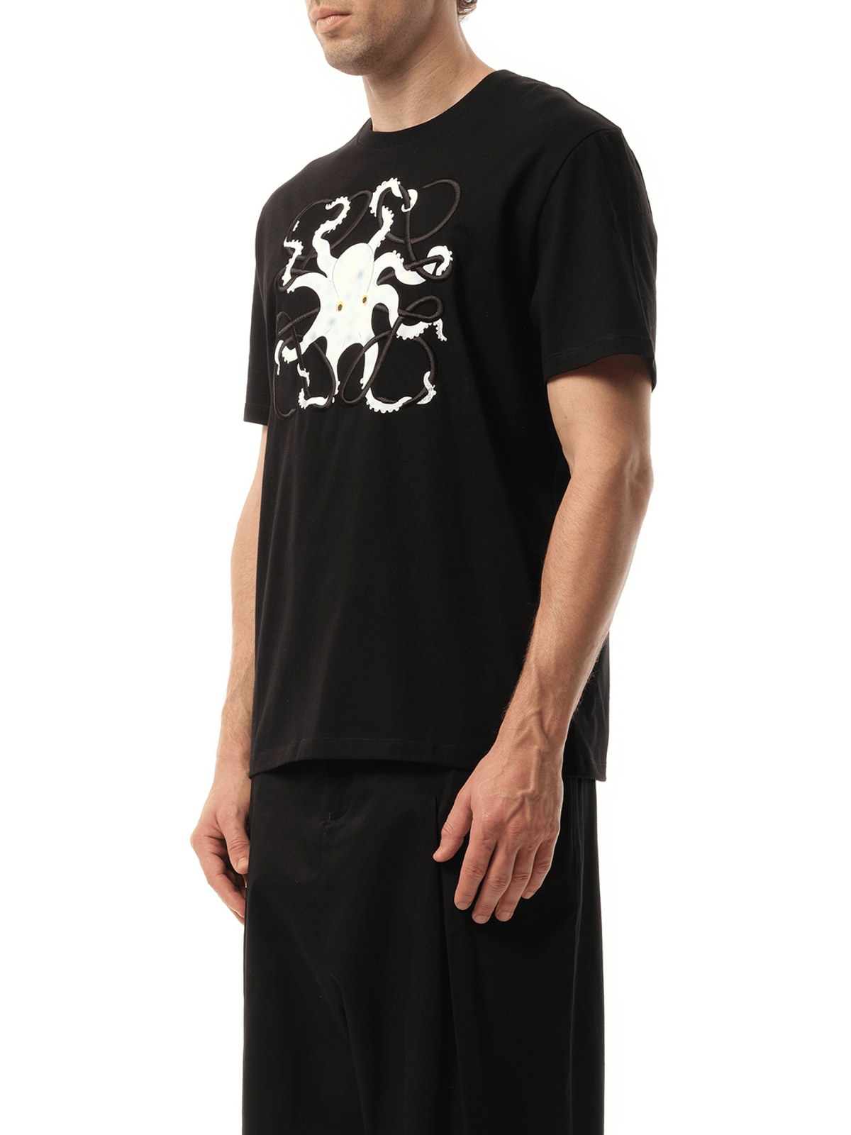Loewe Suna Fujita Octopus Print T-Shirt in Black