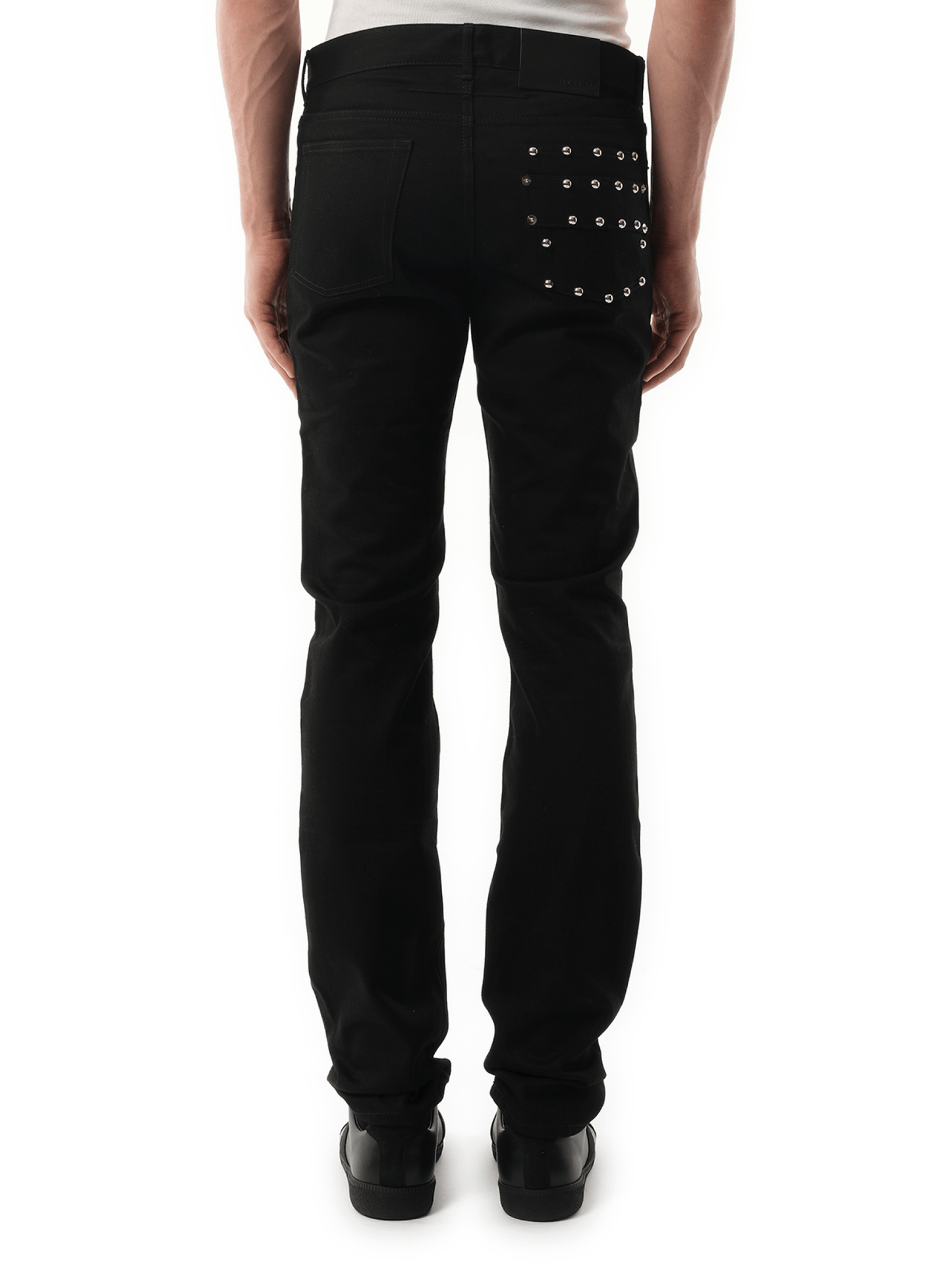 Pocket Stud Jeans in Black