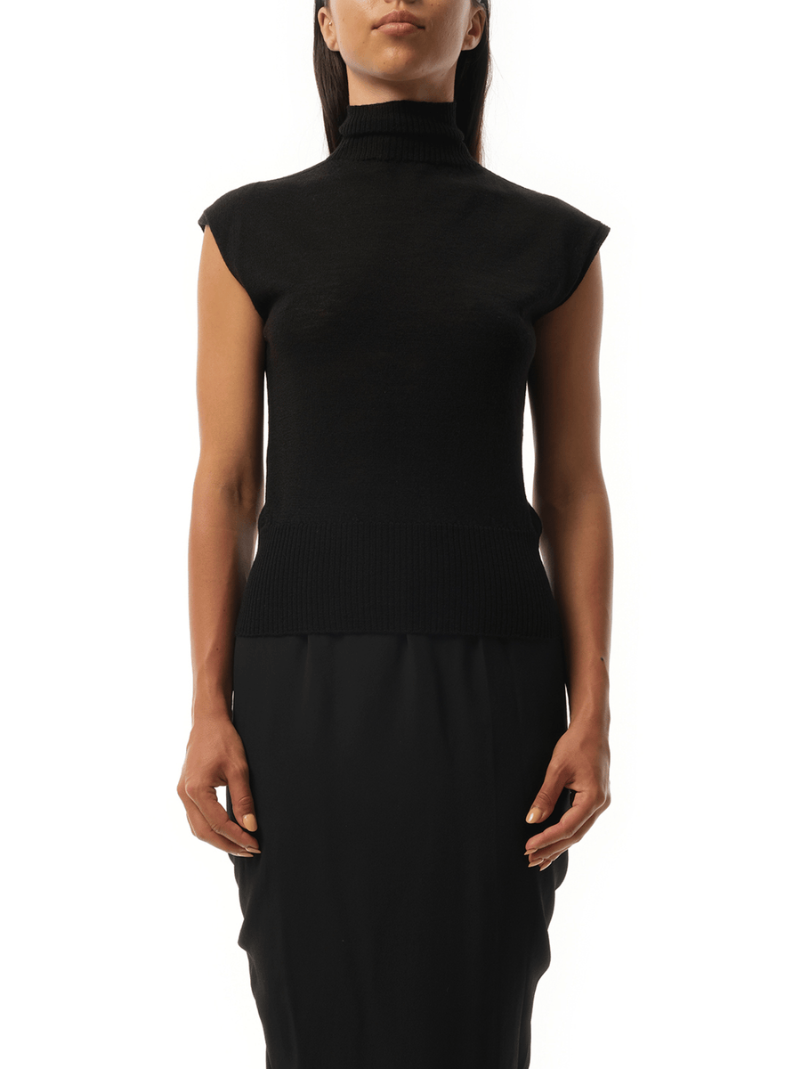 Rick Owens Sleeveless Turtle in Black