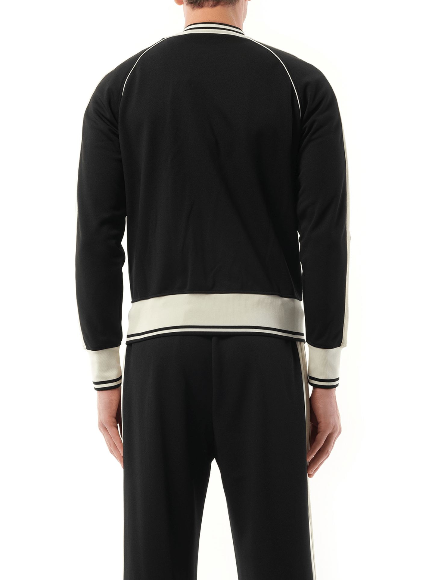 New Monogram Track Jacket in Black/Off White