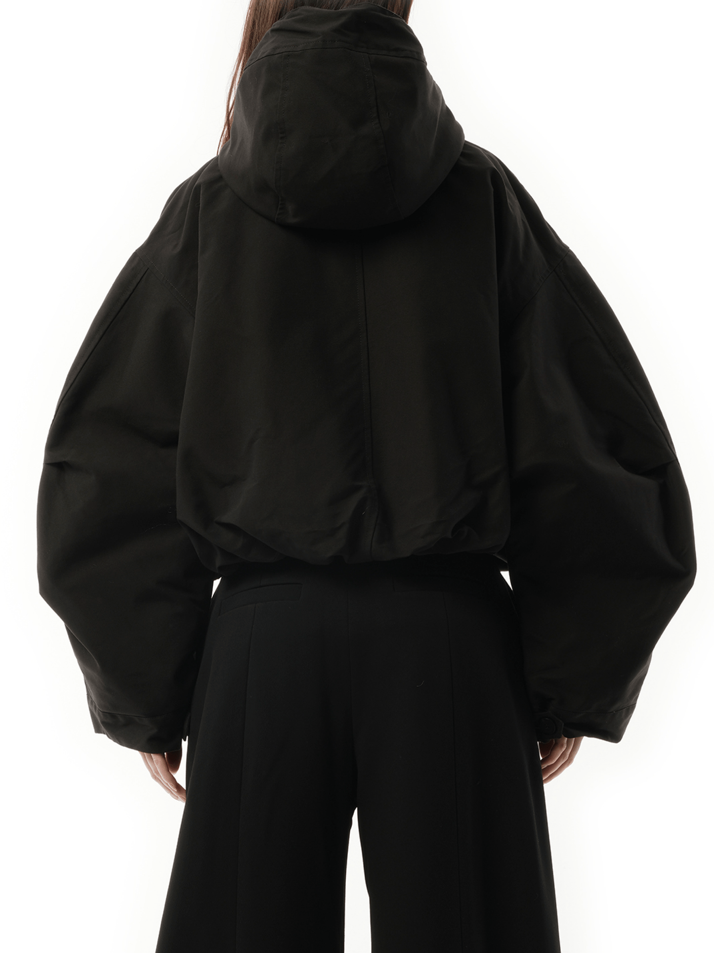 Jacquemus La Parka Courte Caraco in Black