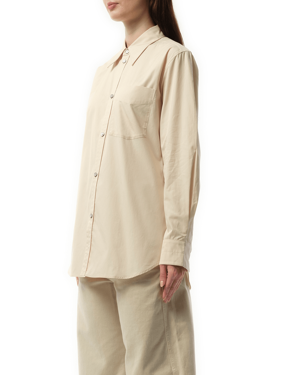 Fitted Shirt in Light Cream
