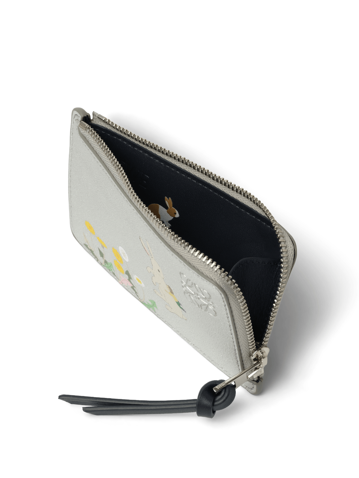 Loewe Bunnies Coin Cardholder in Silver