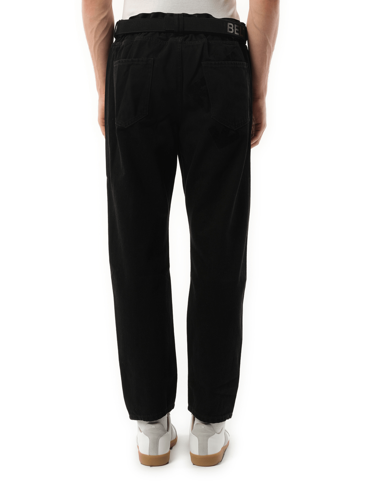 Low Crotch Jeans in Black