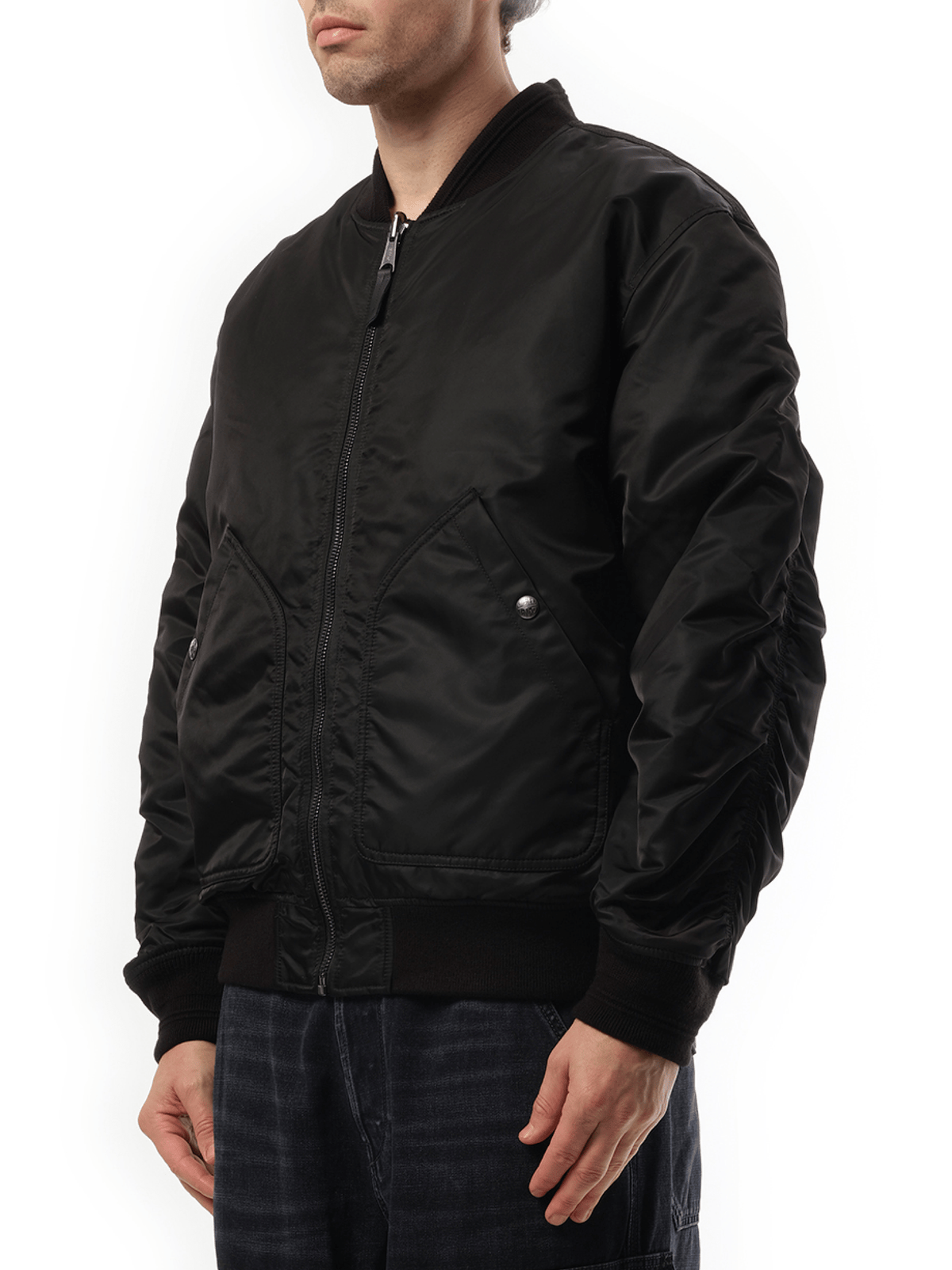 Diesel J-Held Bomber Jacket in Black