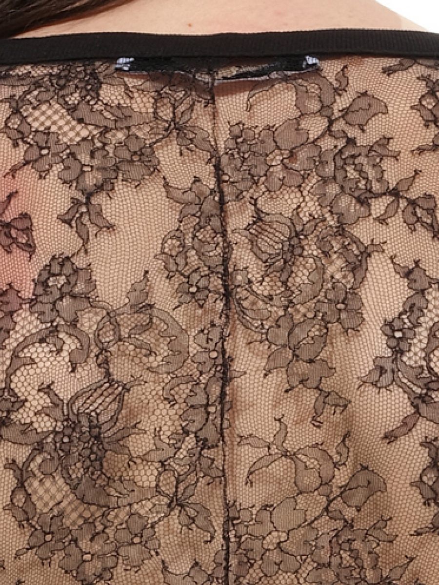Sleeveless Sheer Top in Black