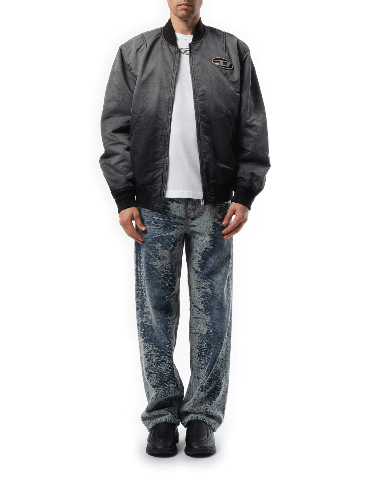 Diesel J-Kepes Bomber Jacket in Blue