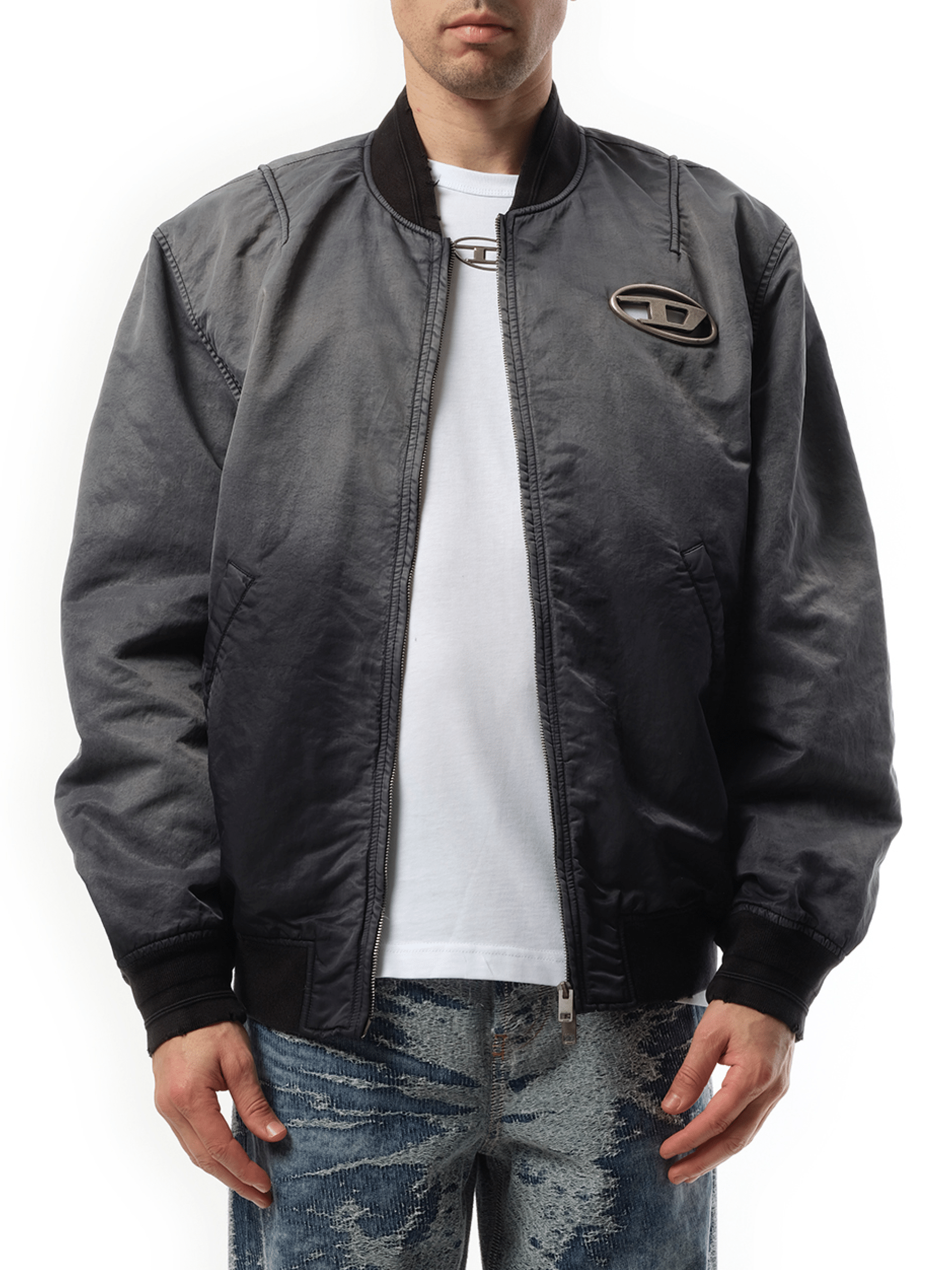 Diesel J-Kepes Bomber Jacket in Blue