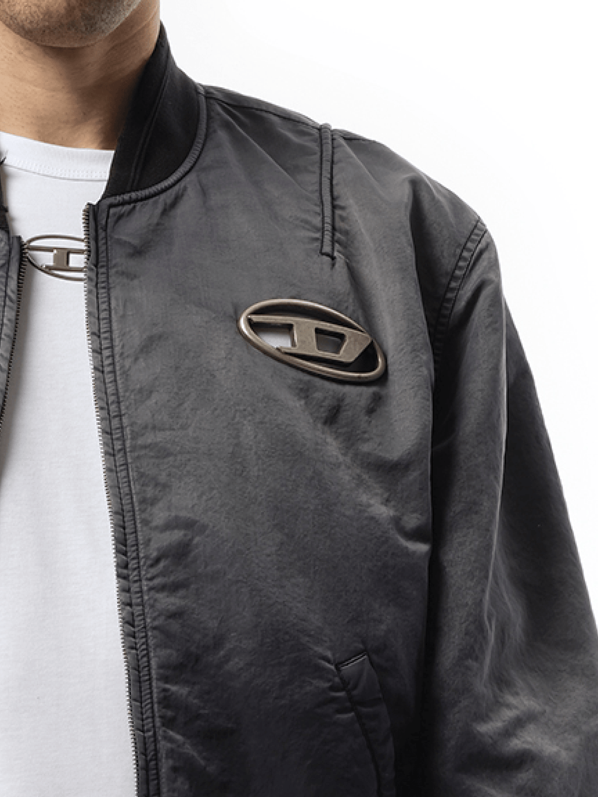 Diesel J-Kepes Bomber Jacket in Blue