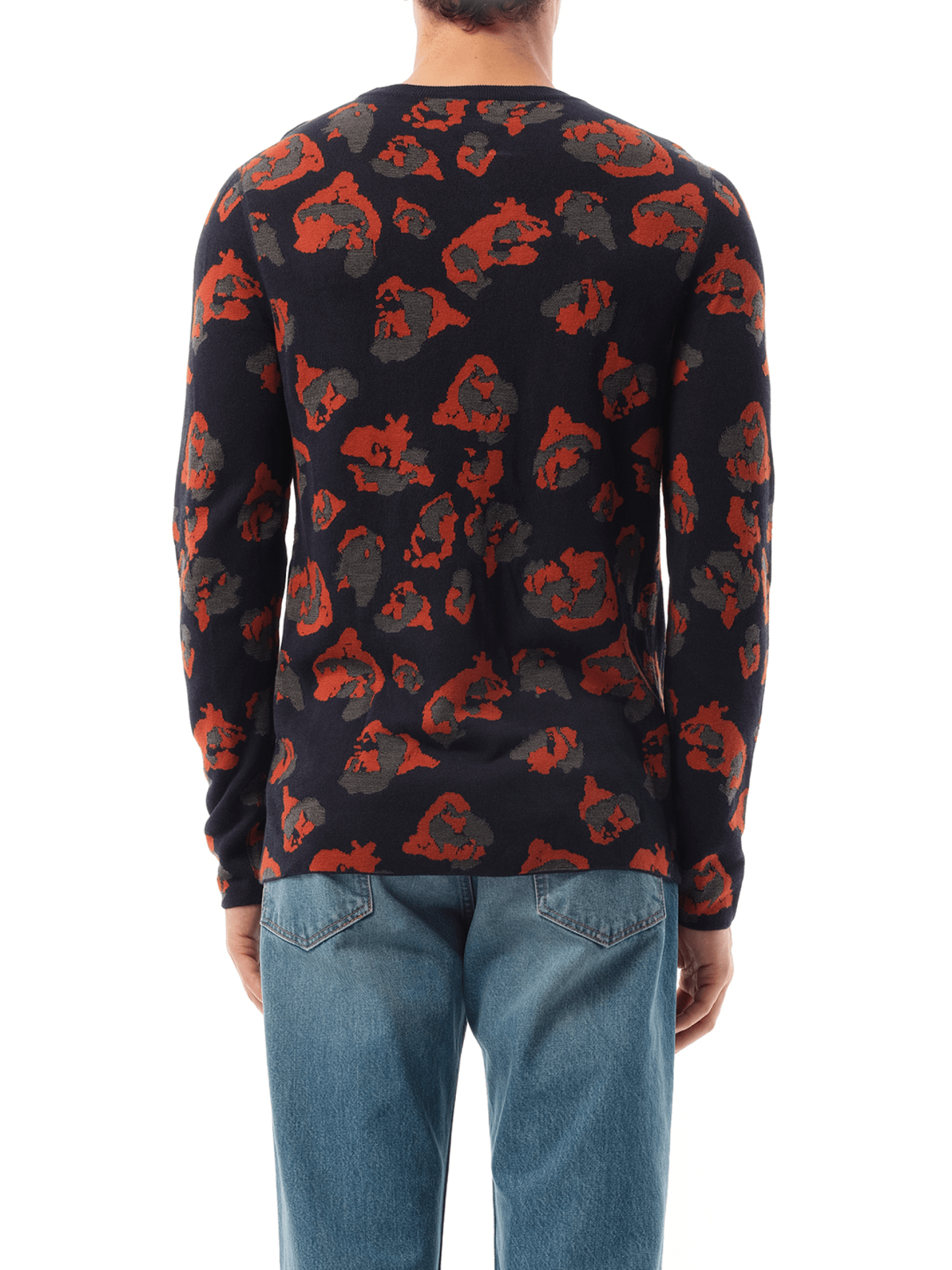 Leopard Jacq Sweatshirter in Navy