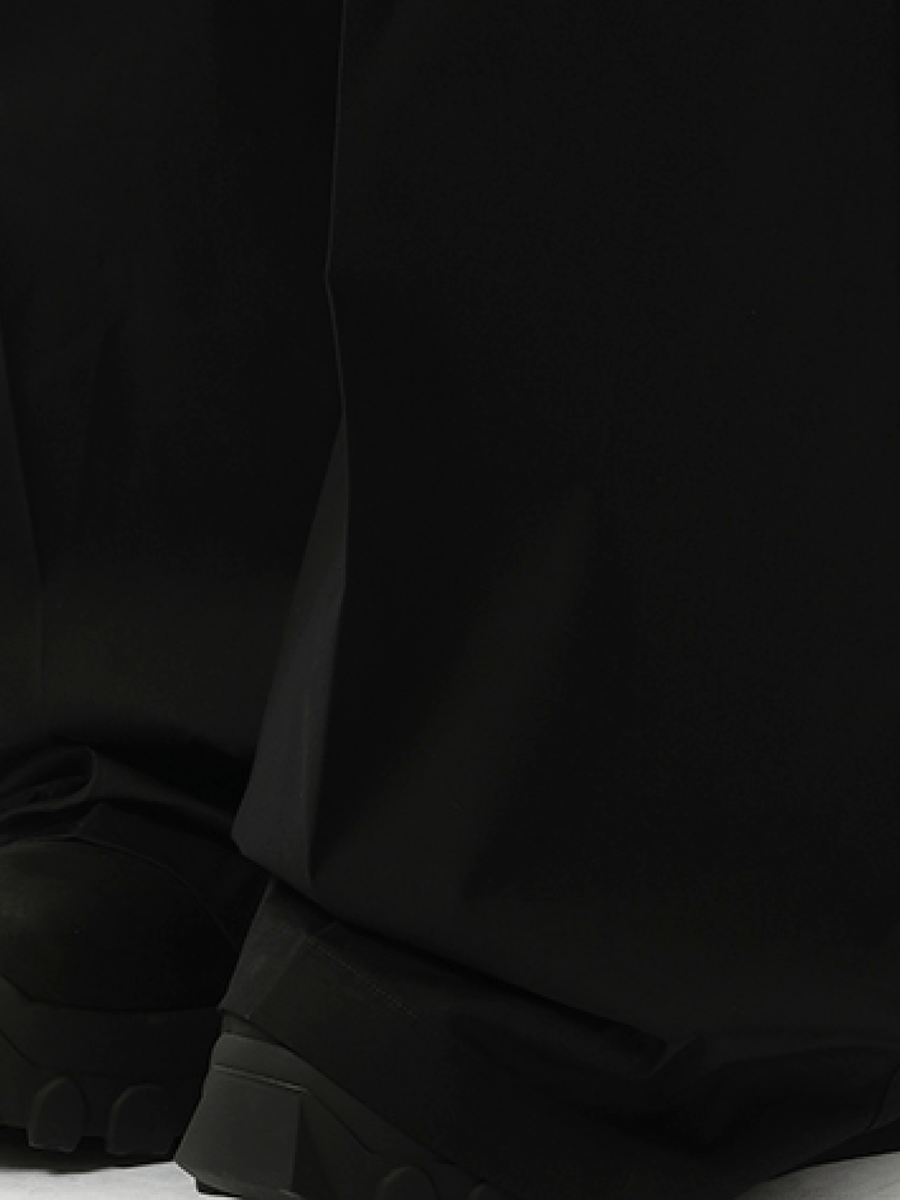 Rick Owens Heavy Cotton Wide Bela Pants in Black