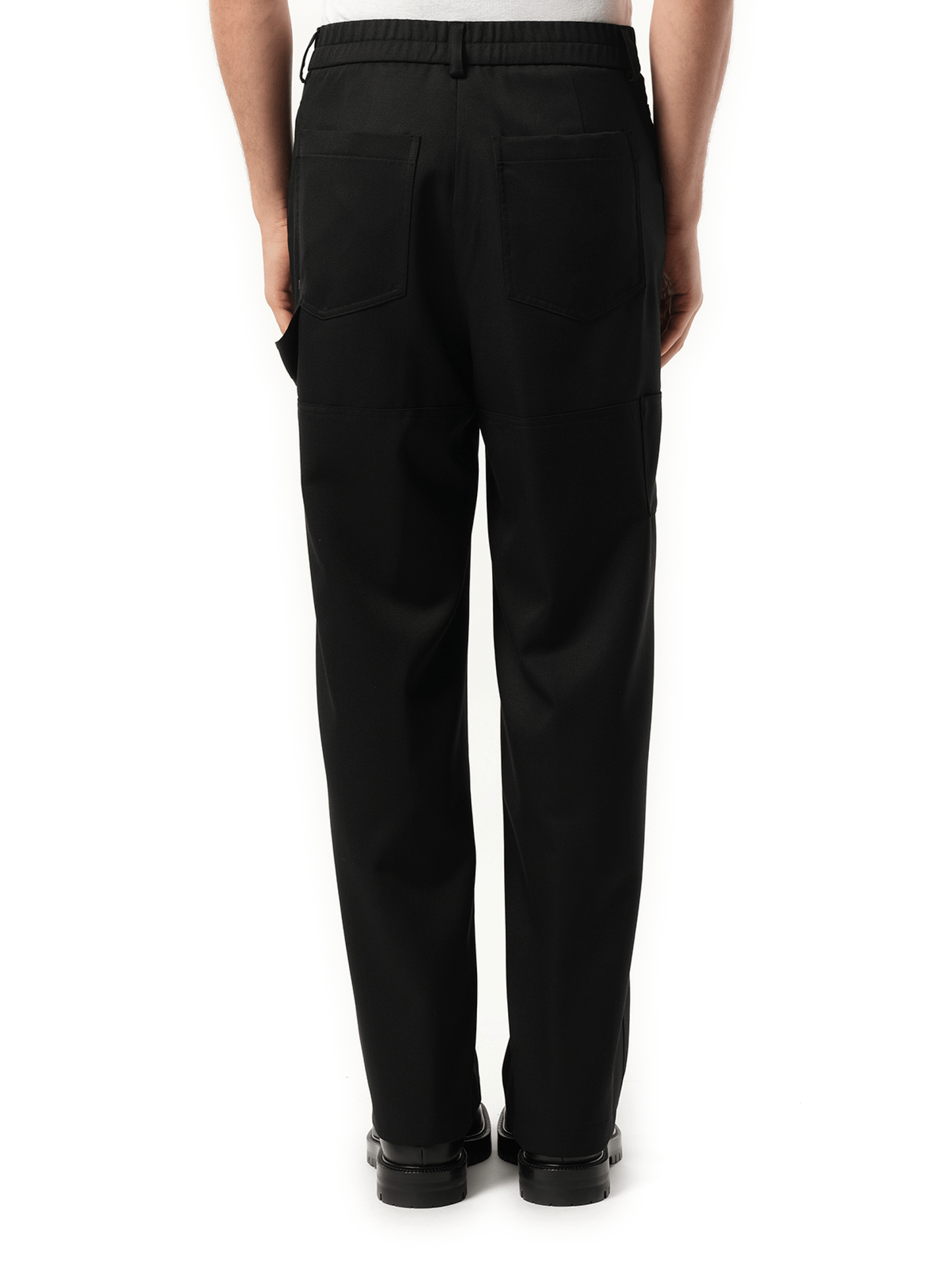 Wooyoungmi Wool Easy Pants in Black