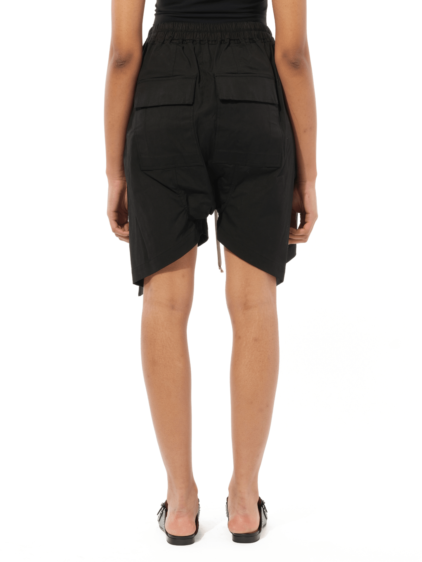Flounced Shorts in Black