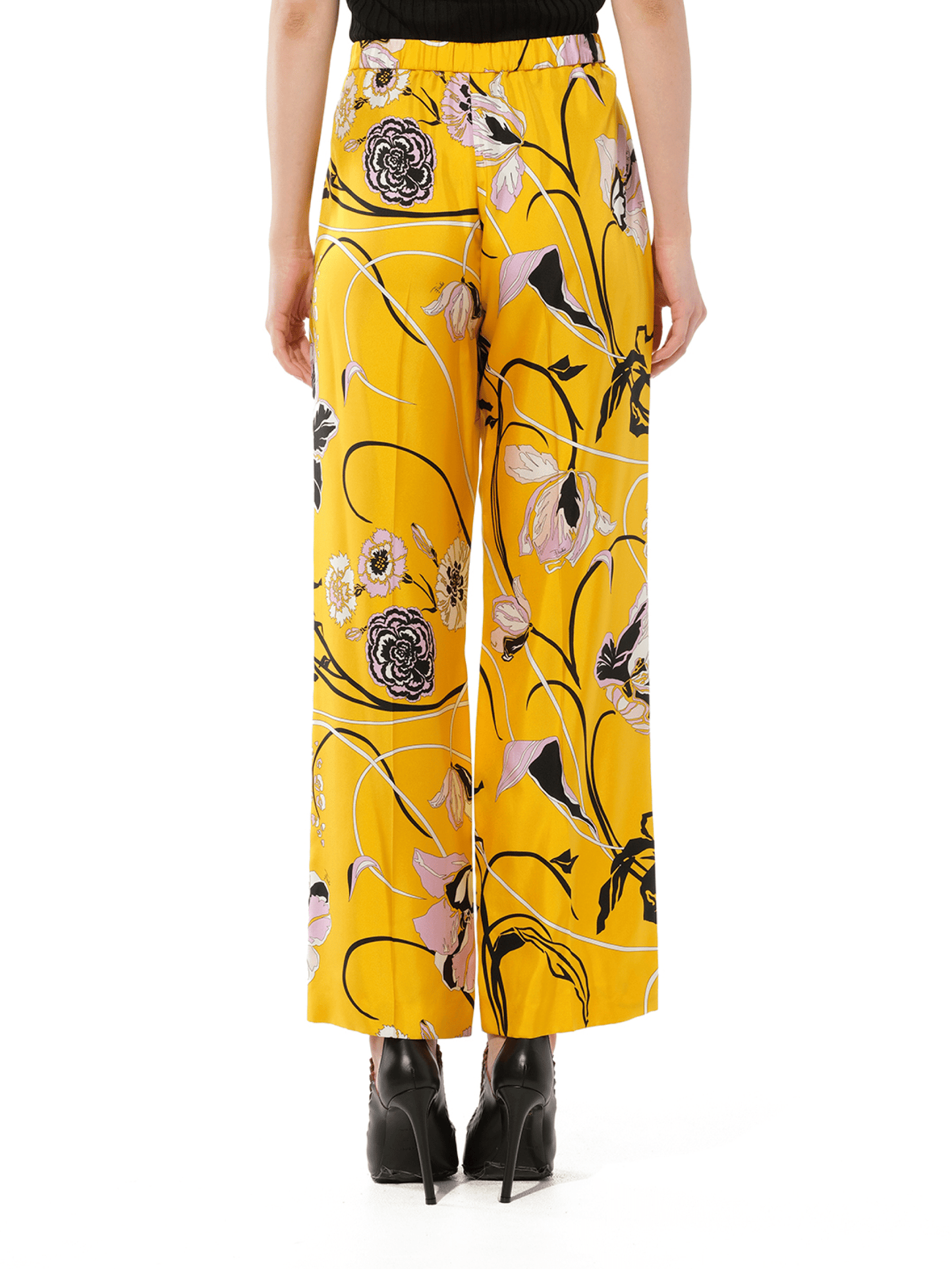Floral Pants in Giallo