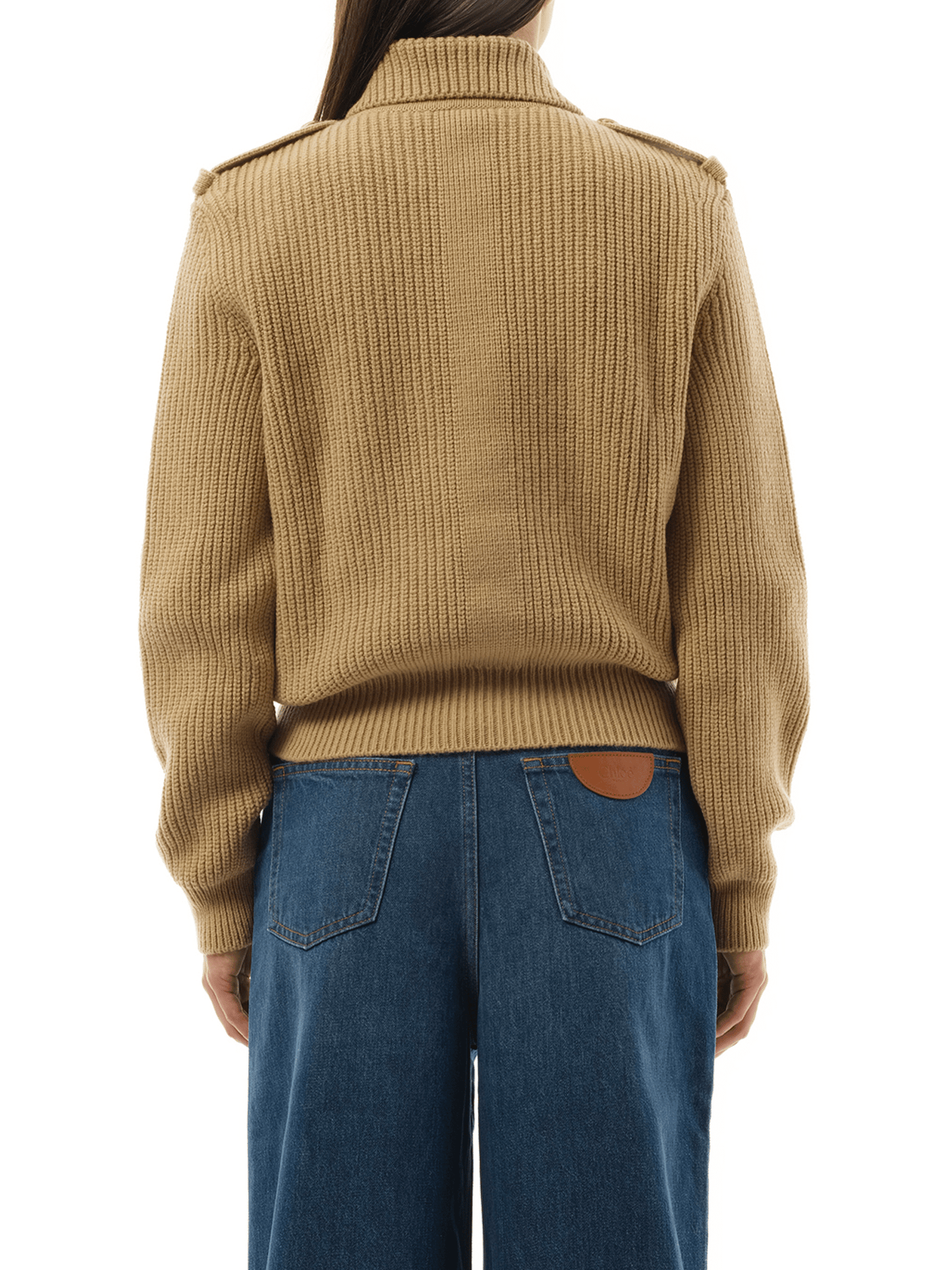 Chloe Knit Cardigan in Smoky Beige