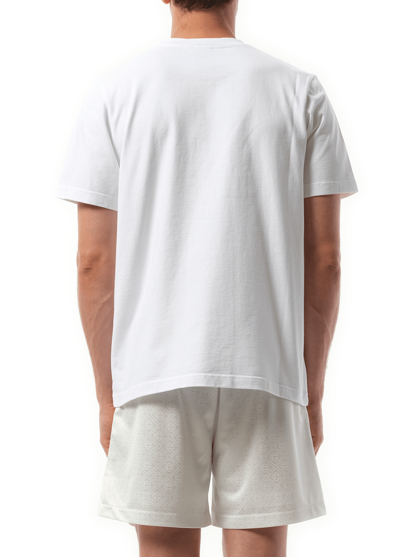 Casablanca Diamond Logo Patch T-Shirt in White