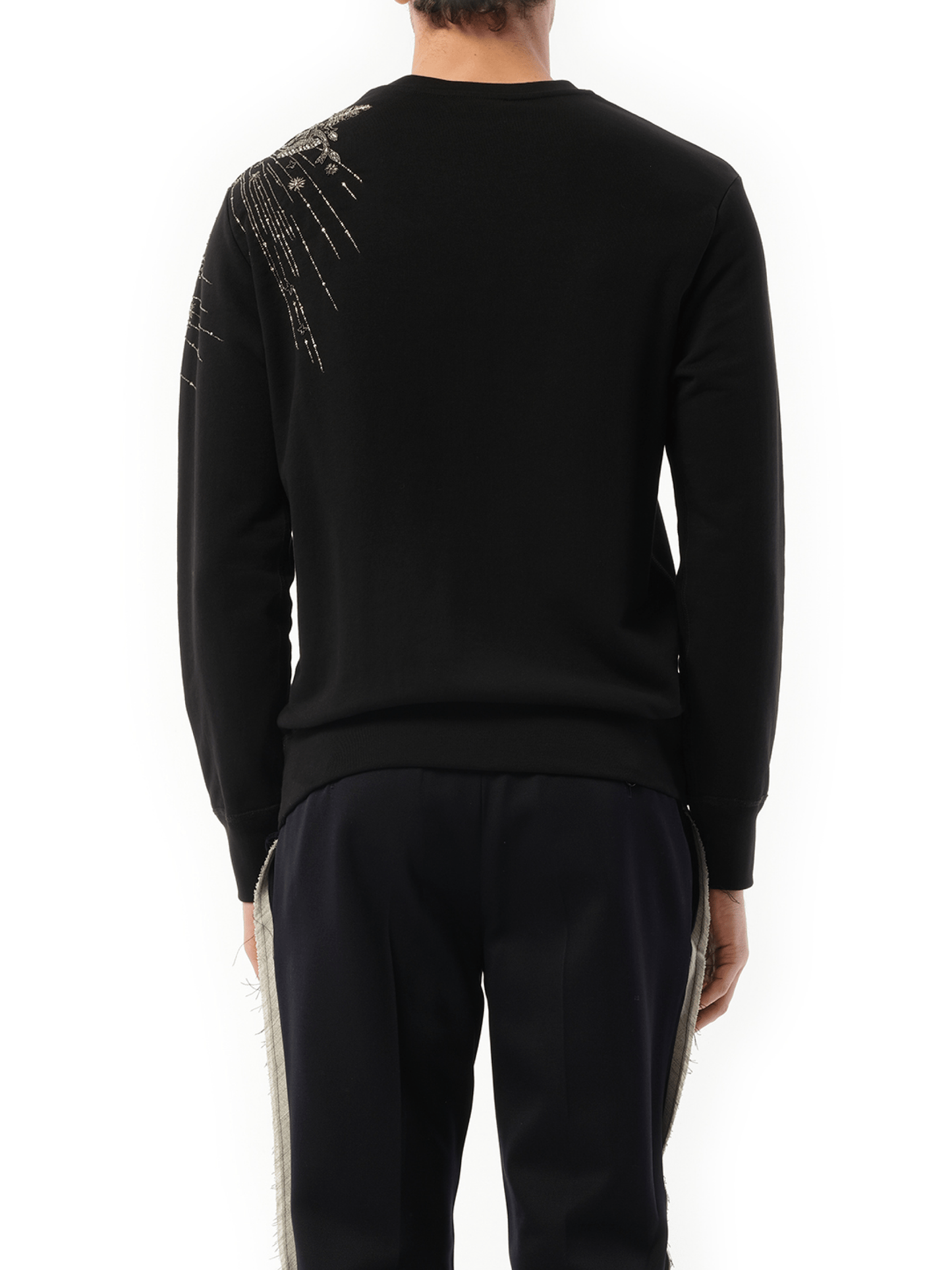 Emb Sweatshirt in Black