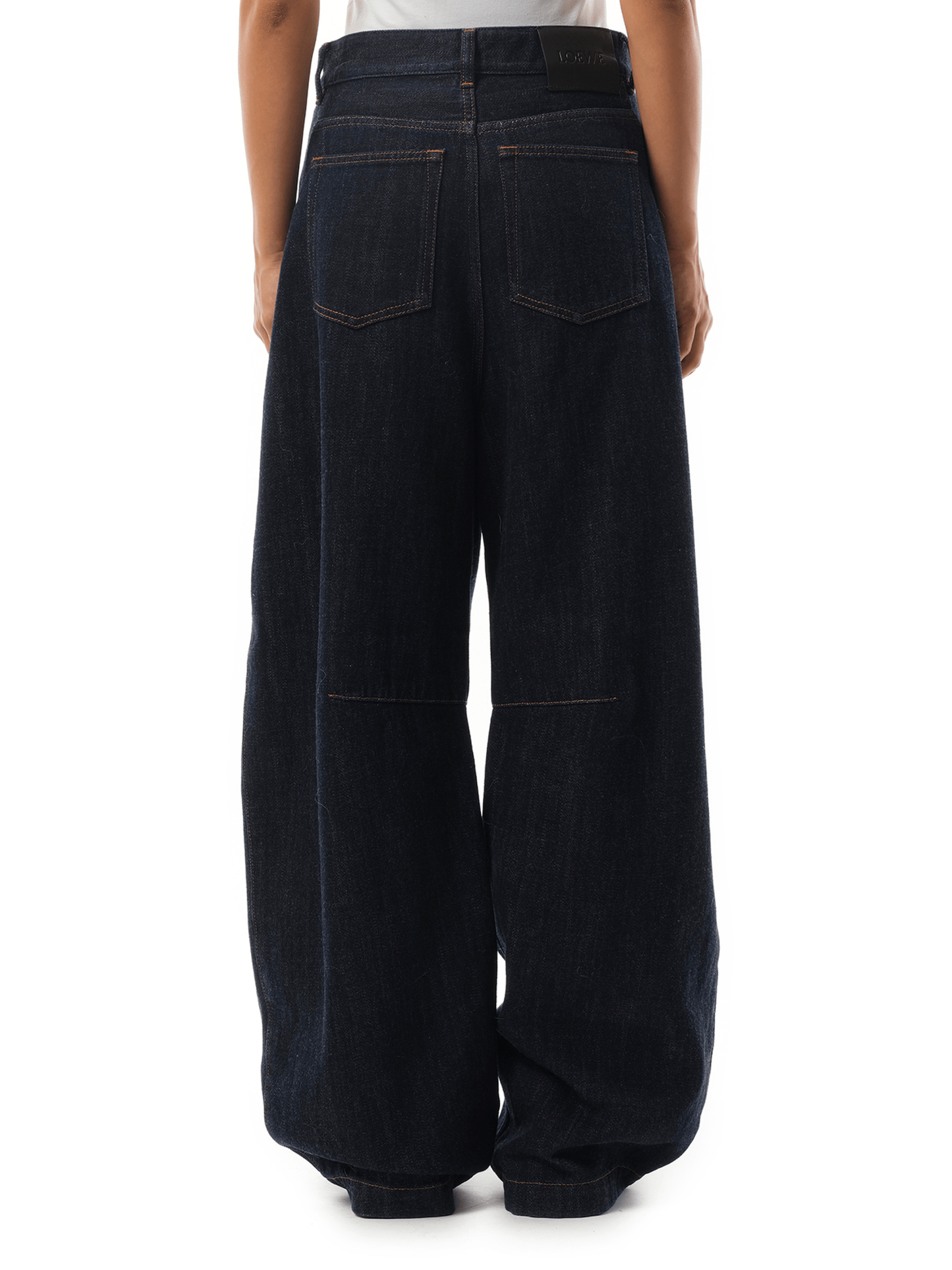 Loewe Anagram Barrel Jeans AF in Indigo Blue