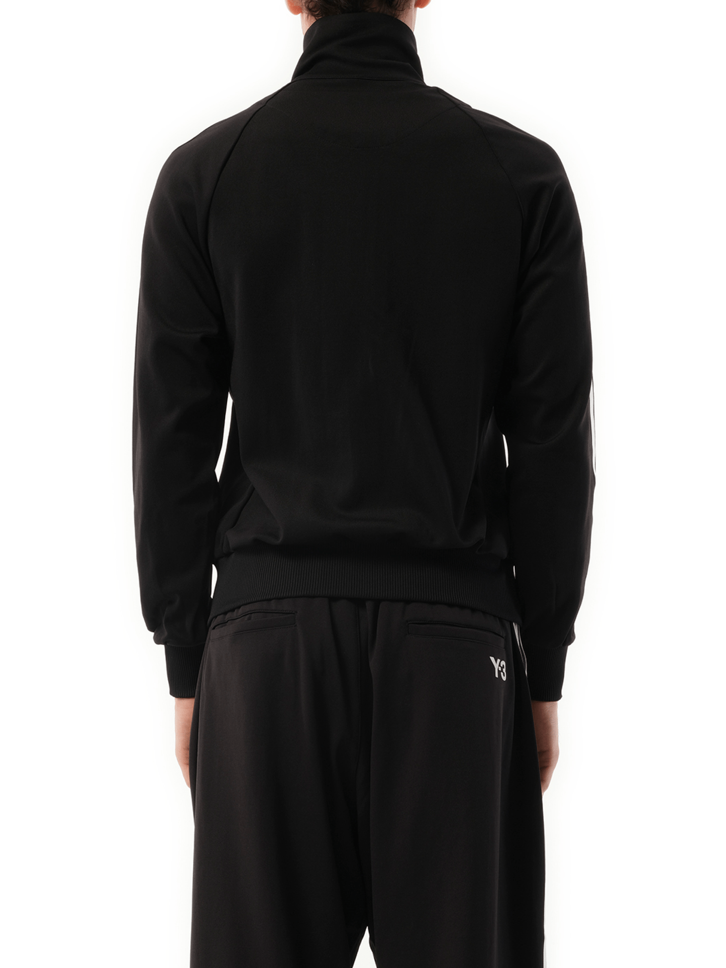 Y-3 3 Stripe Track Top in Black