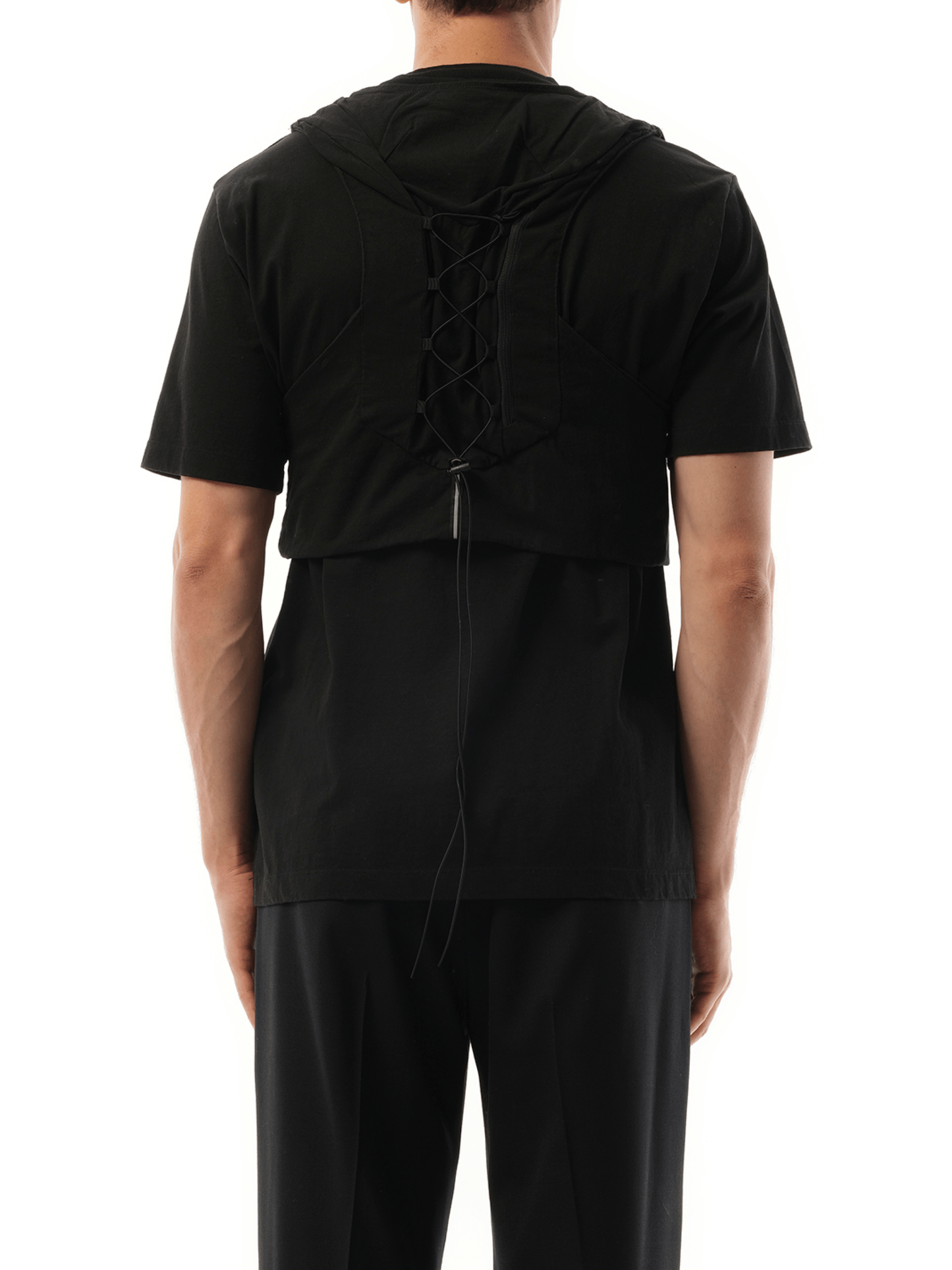 Doublet Trail Vest T-Shirt in Black