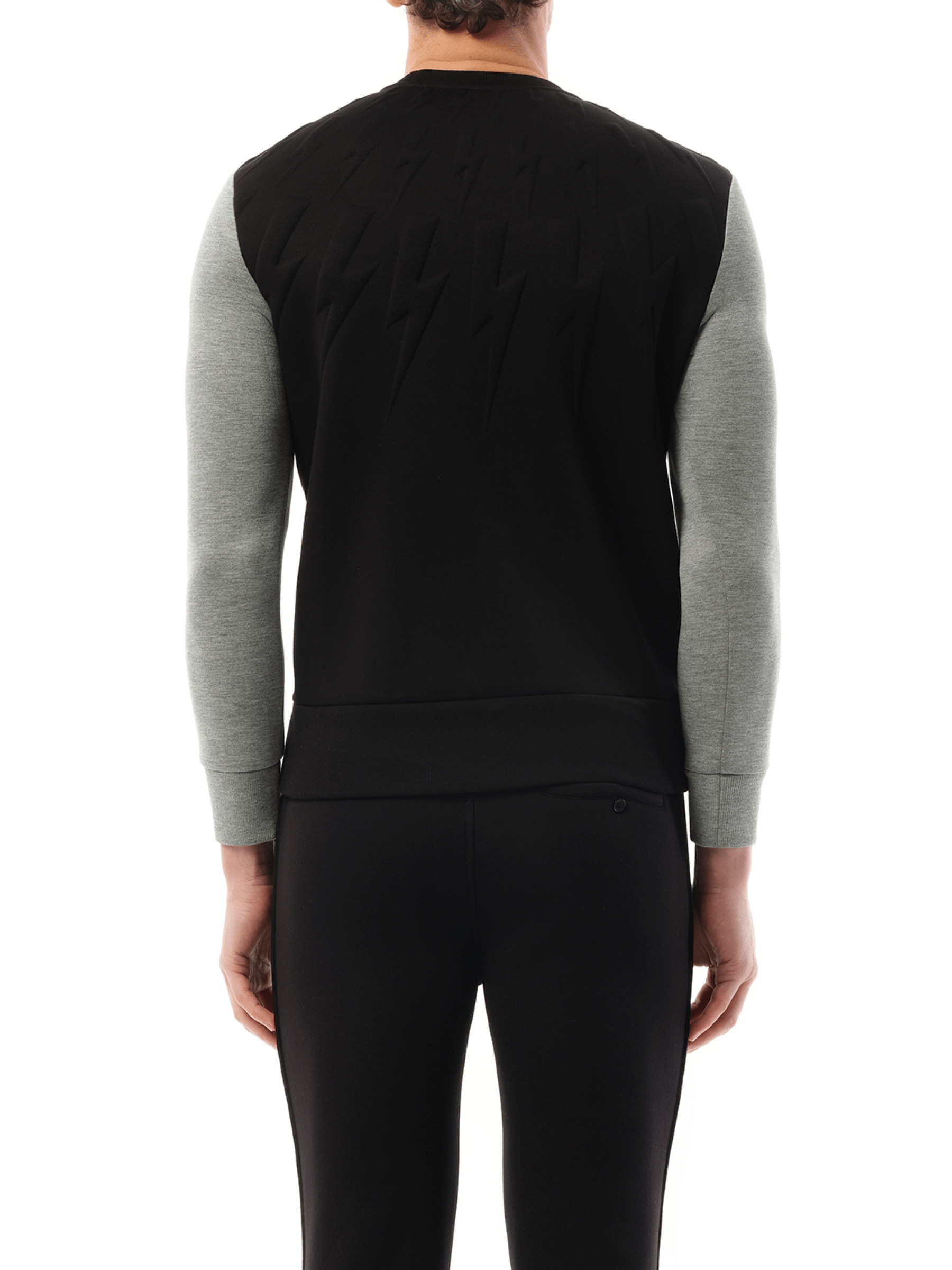Sweatshirt in Black/Grey