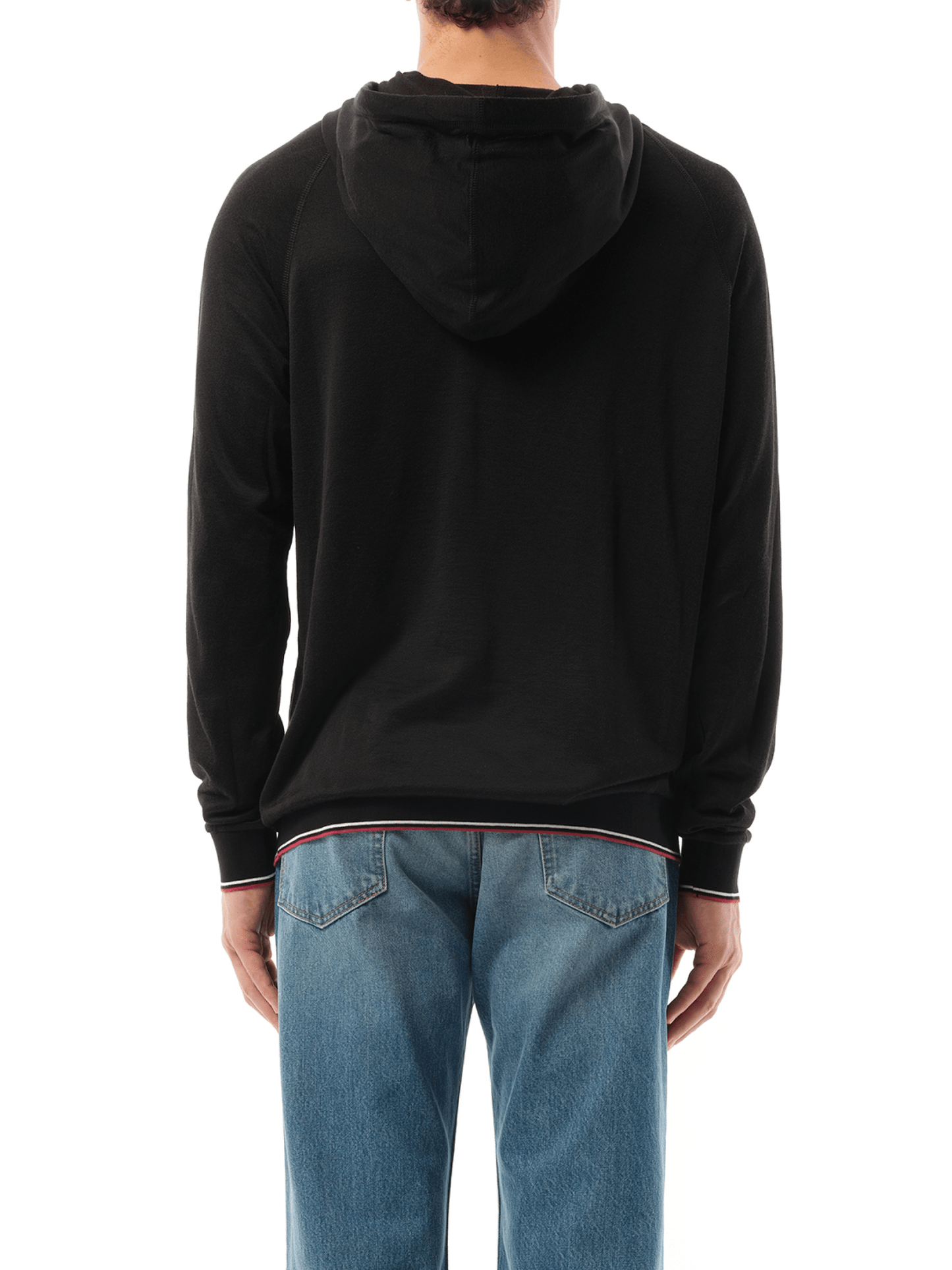 Fleece Hoodie in Black