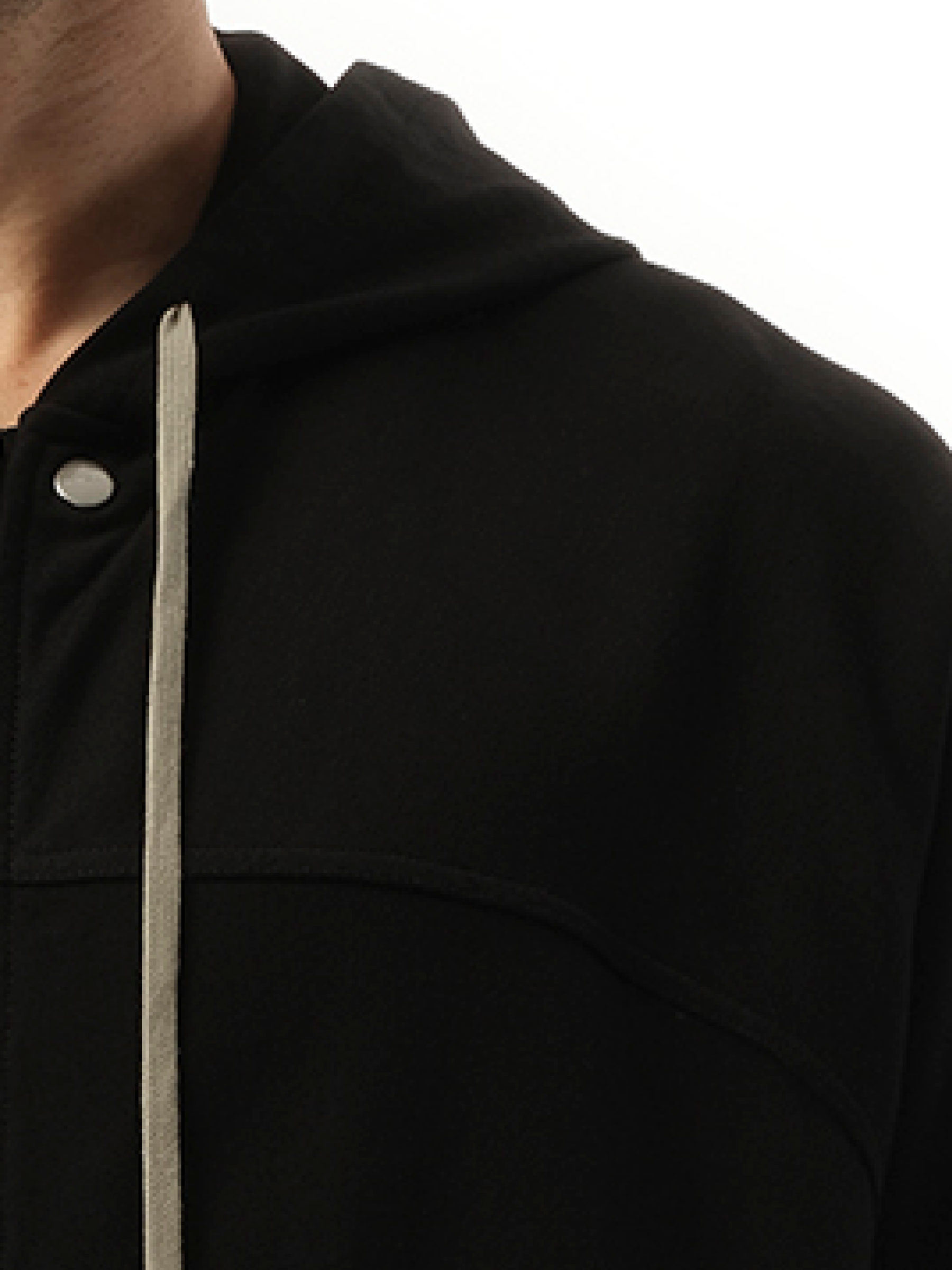Rick Owens Windbreaker Hoodie in Black