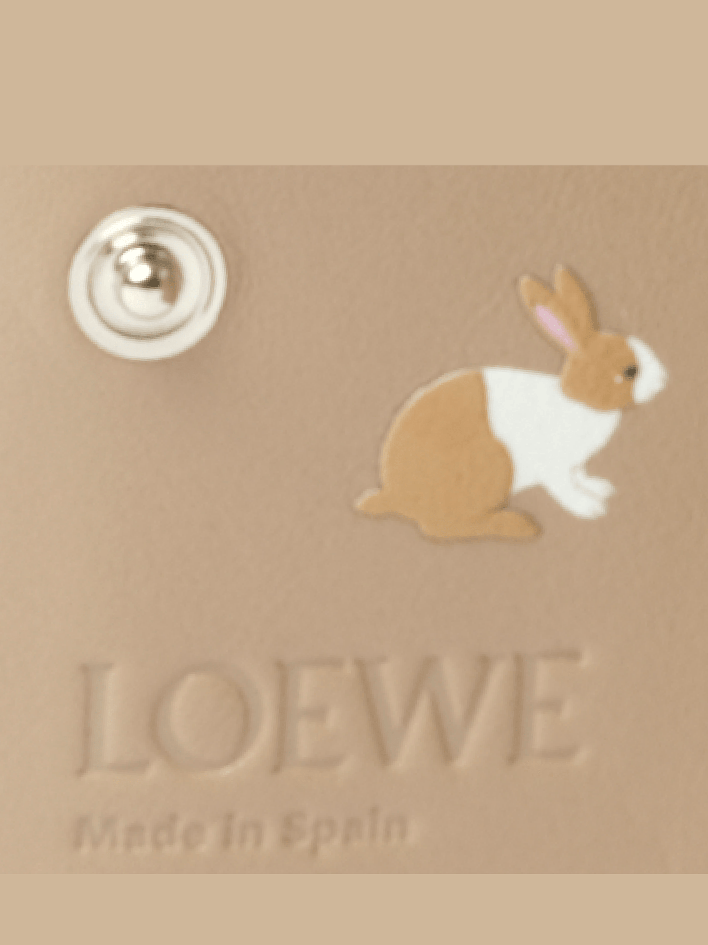 Loewe Bunnies Compact Zip Wallet in Deep Navy