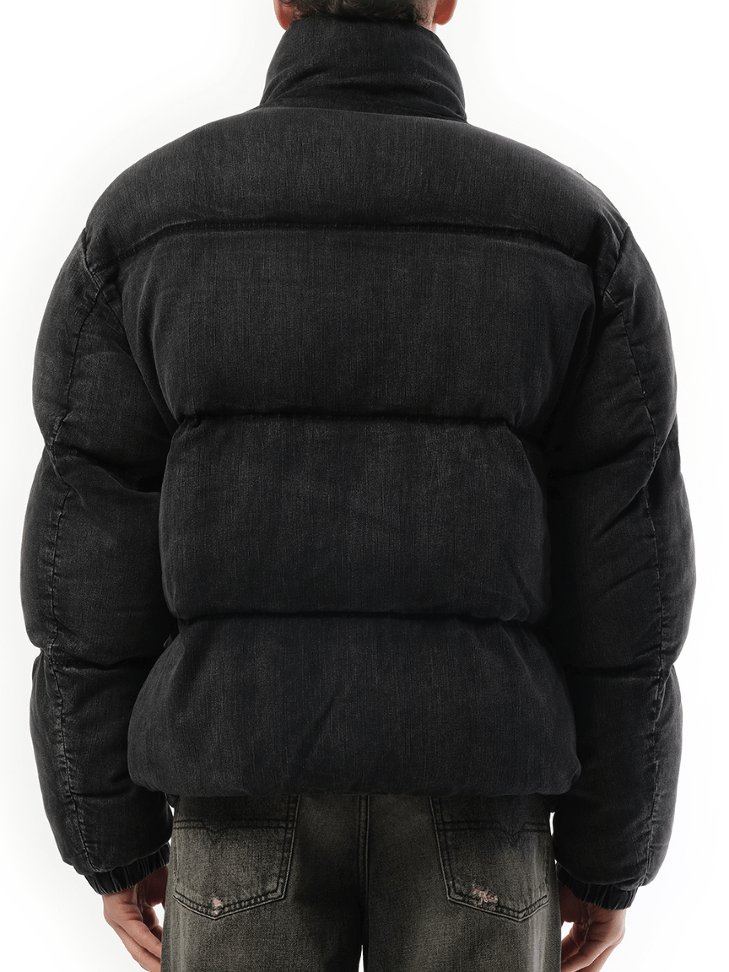 Diesel W-Mons Down Jacket in Charcoal