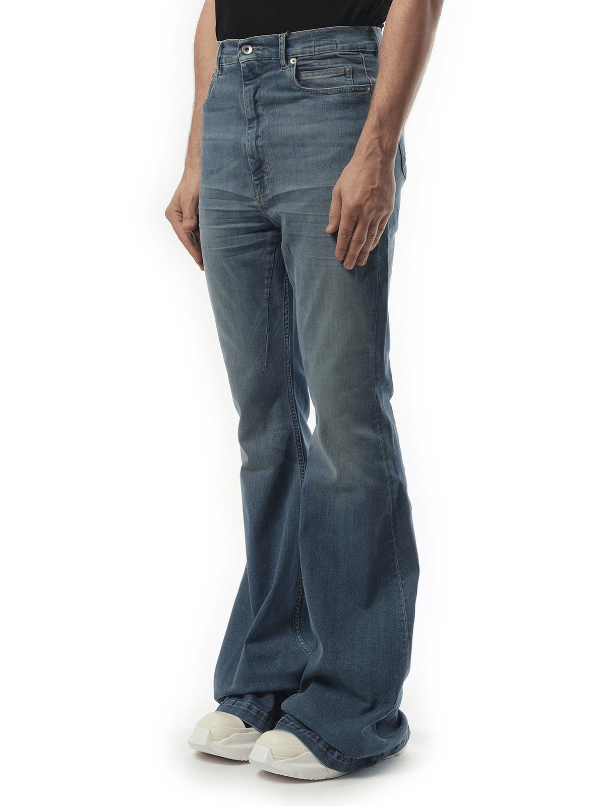 Rick Owens Drkshdw Bolan Bootcut in Washed Indigo