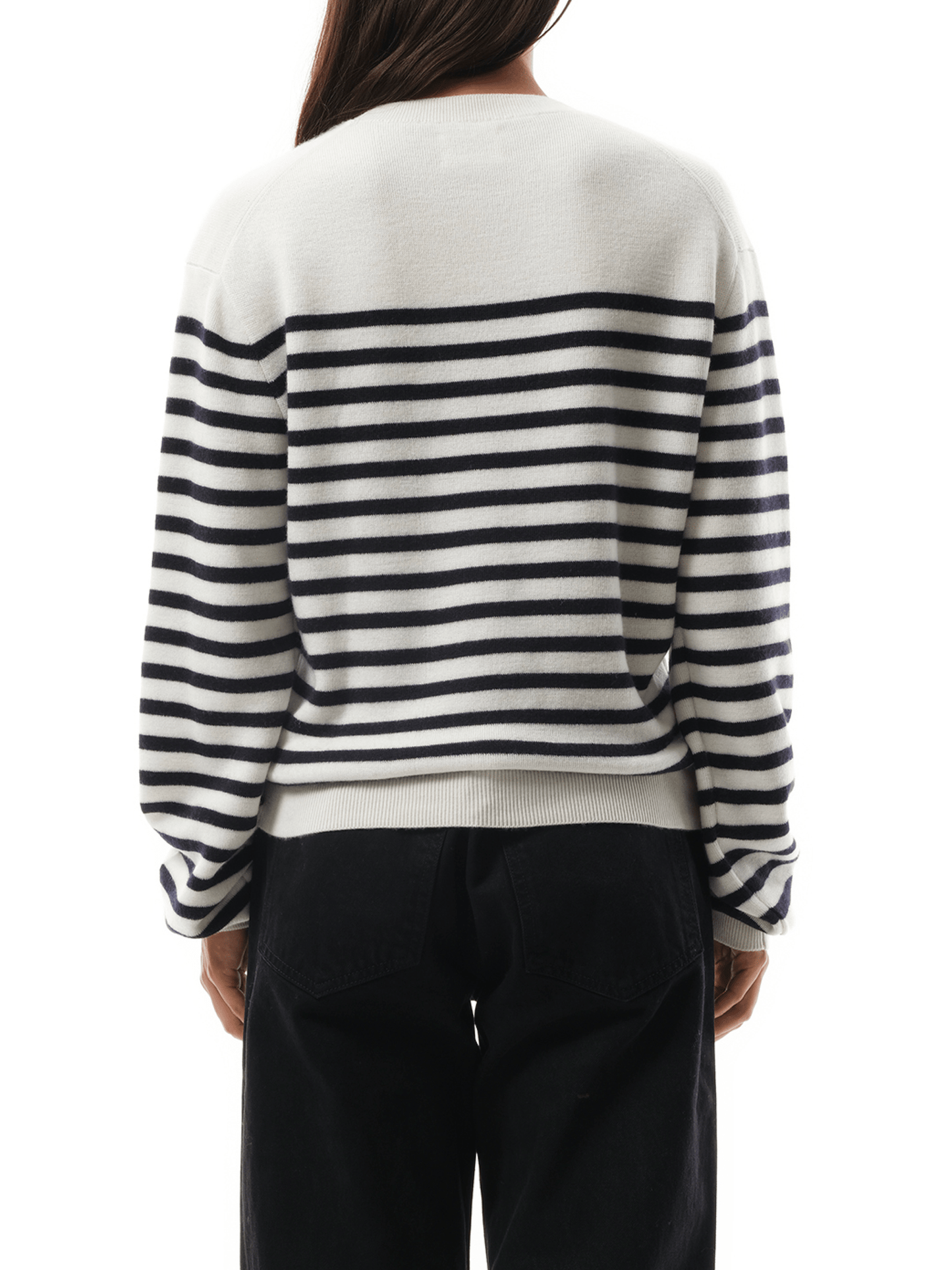 Khaite Viola Sweater in Glaze/Midnight Navy