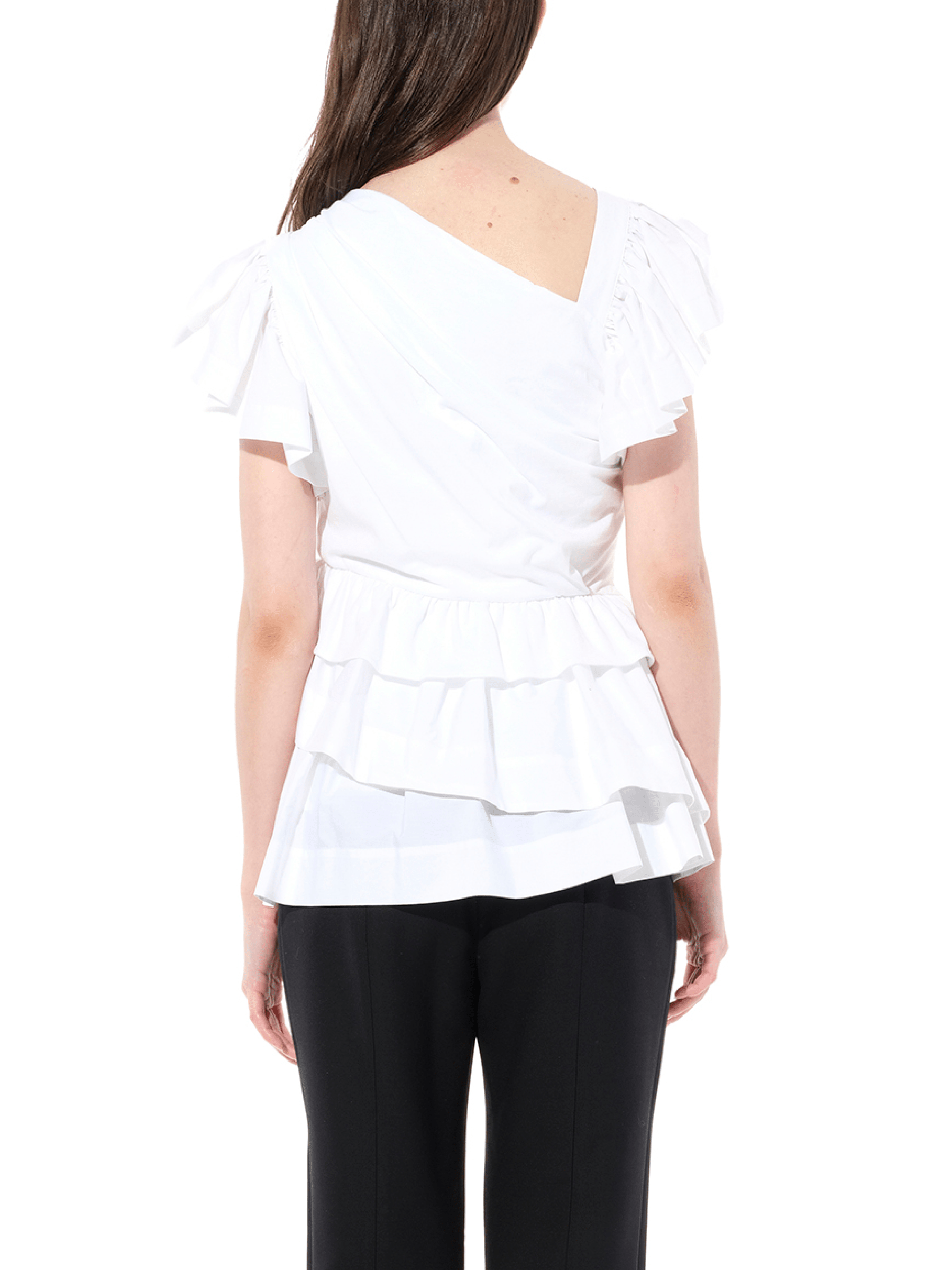 Shoulder Top in White
