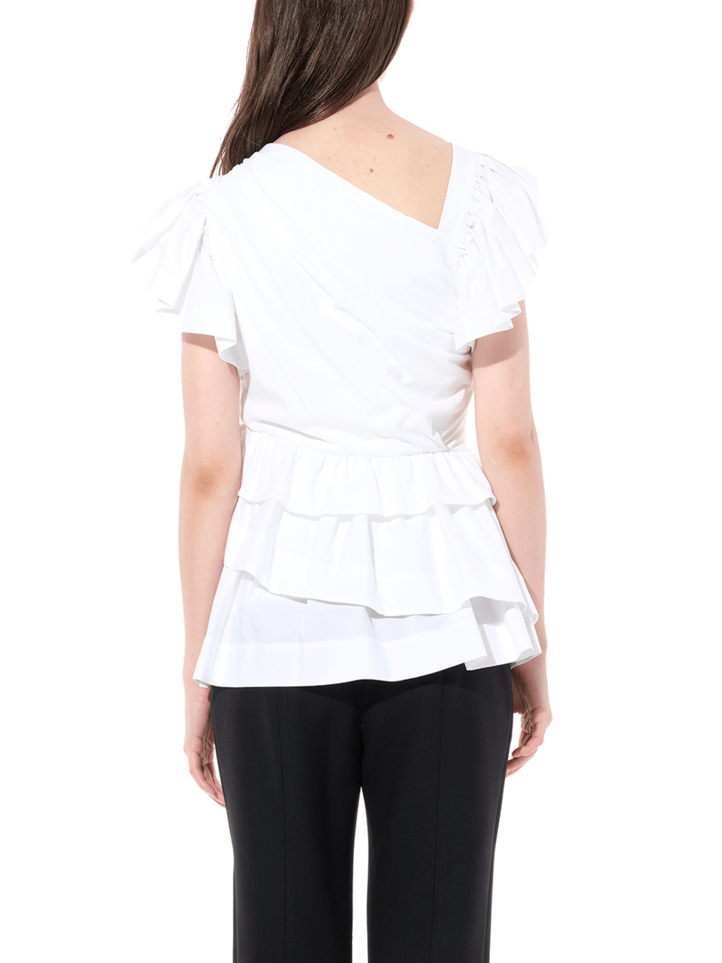 Shoulder Top in White