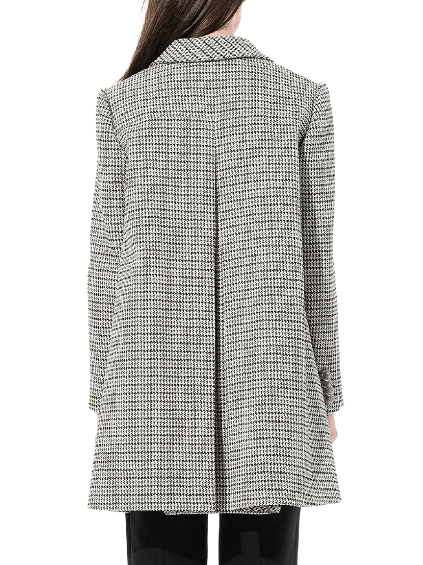 Cappotto Coat in Grey/Black