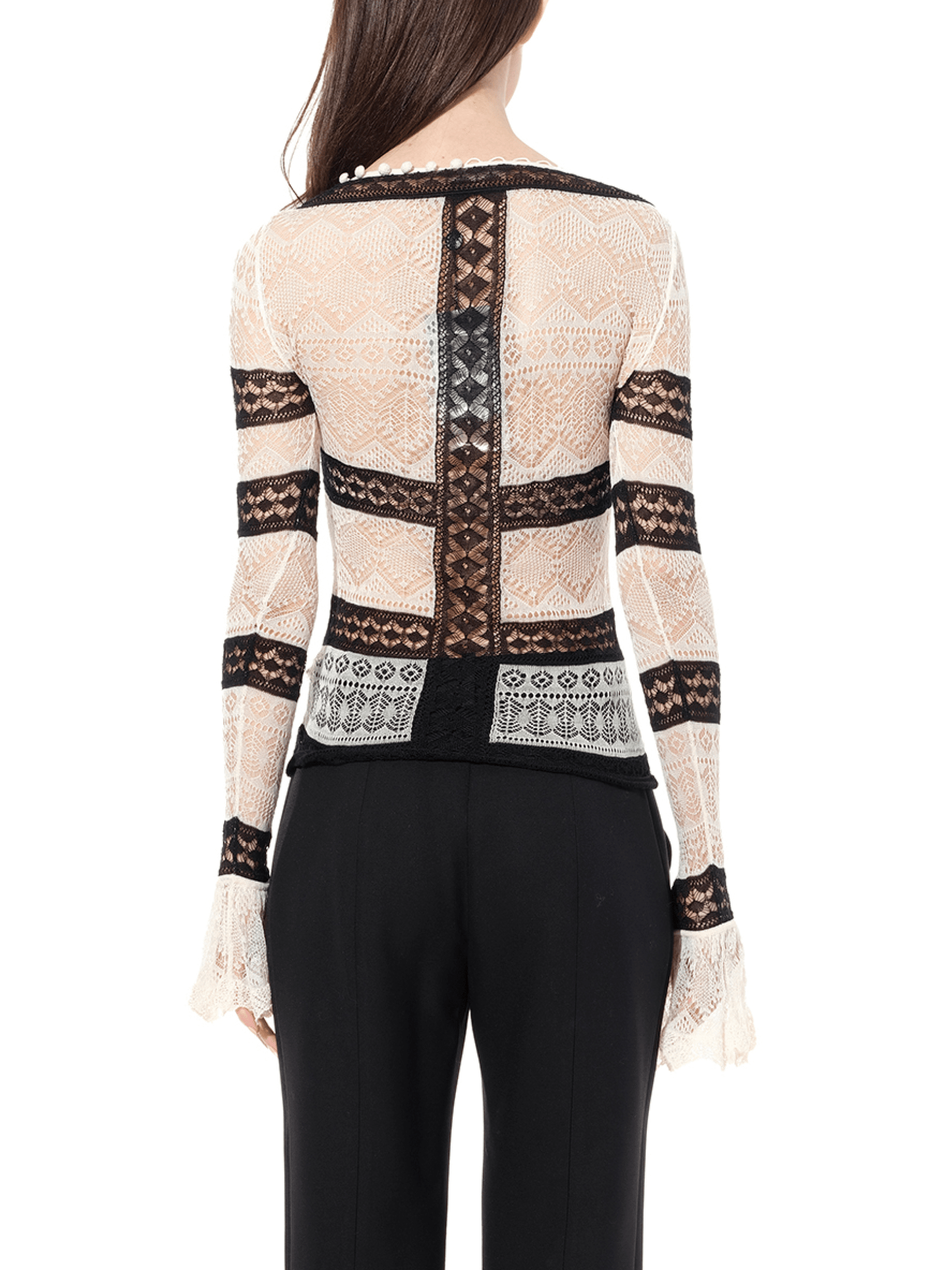 Scoop Neck Long Sleeve in Multicolor