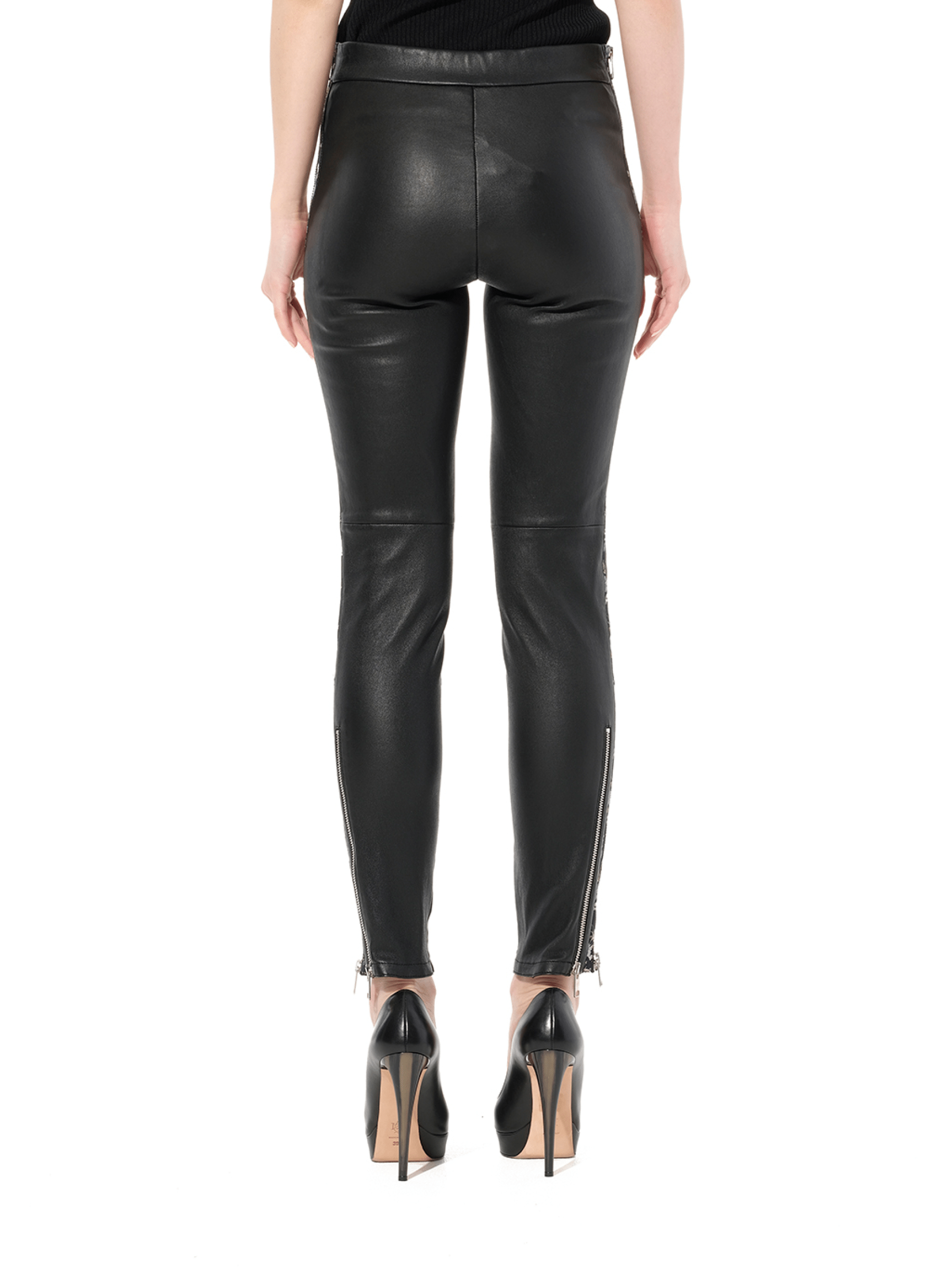 Leather Leggings in Black