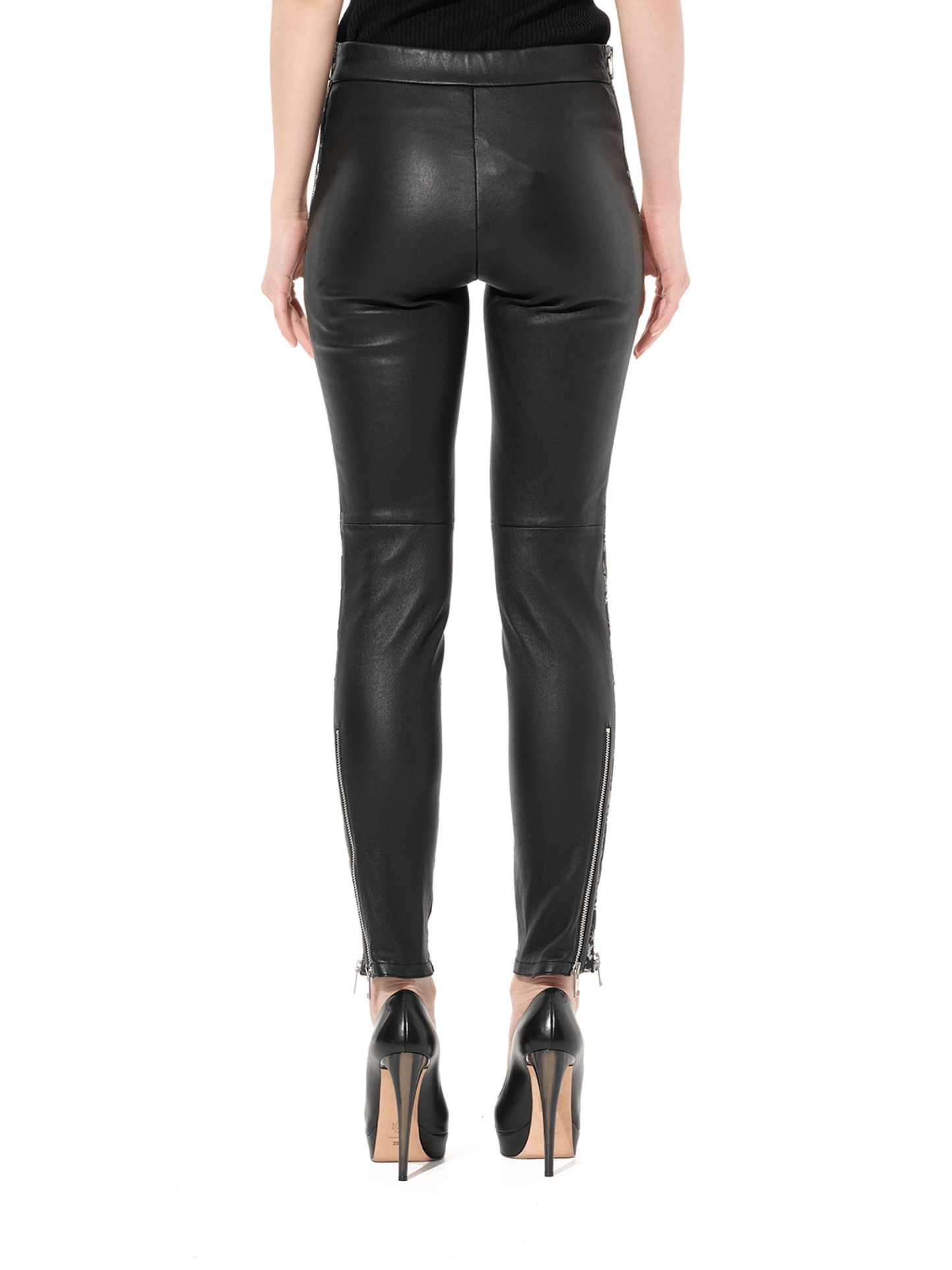 Leather Leggings in Black