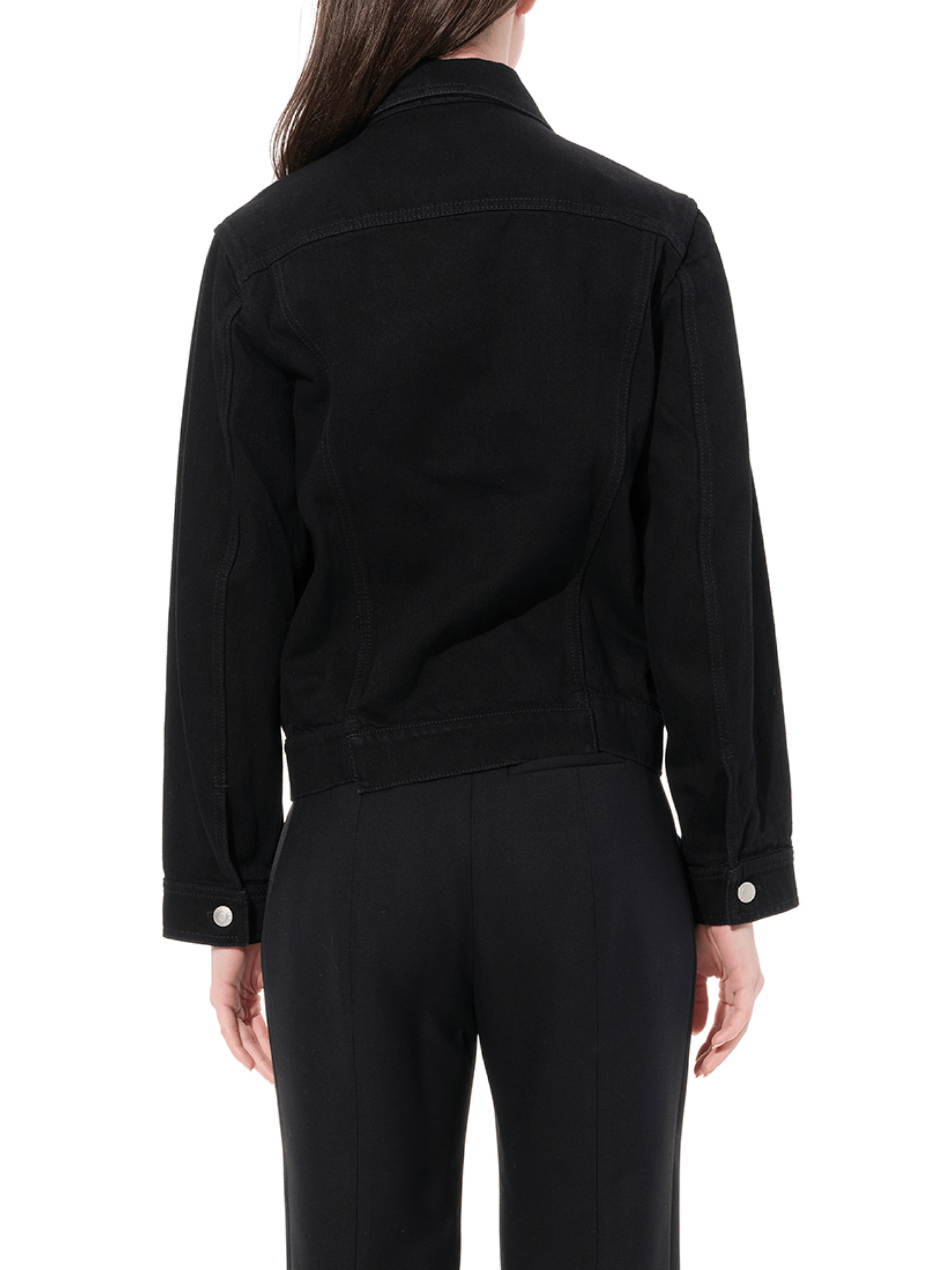 Washed Denim Jacket in Black