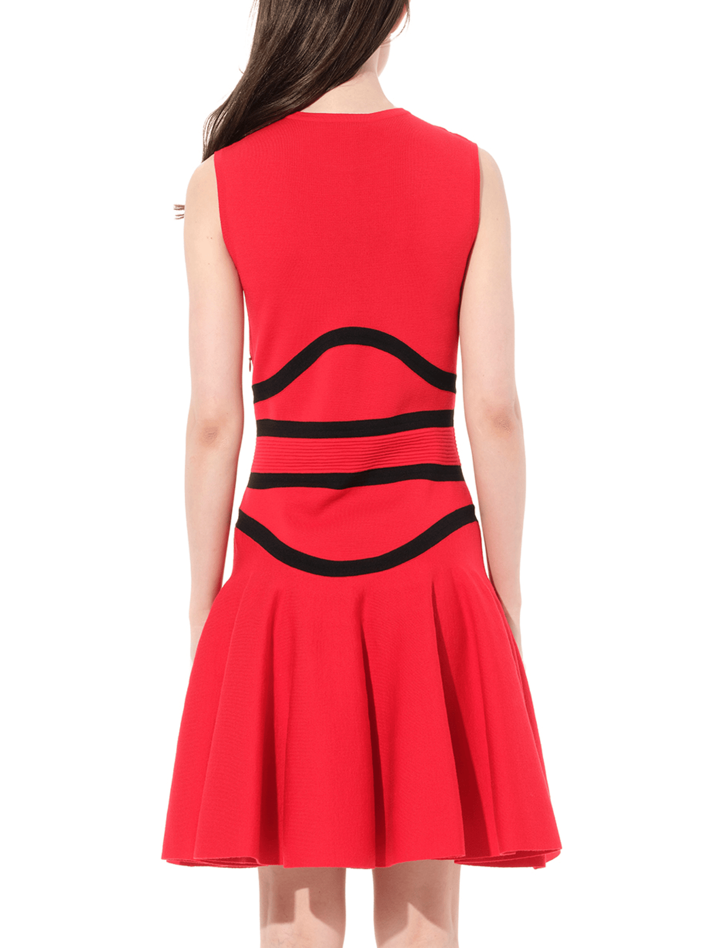 Sleeveless Mini Dress in Red