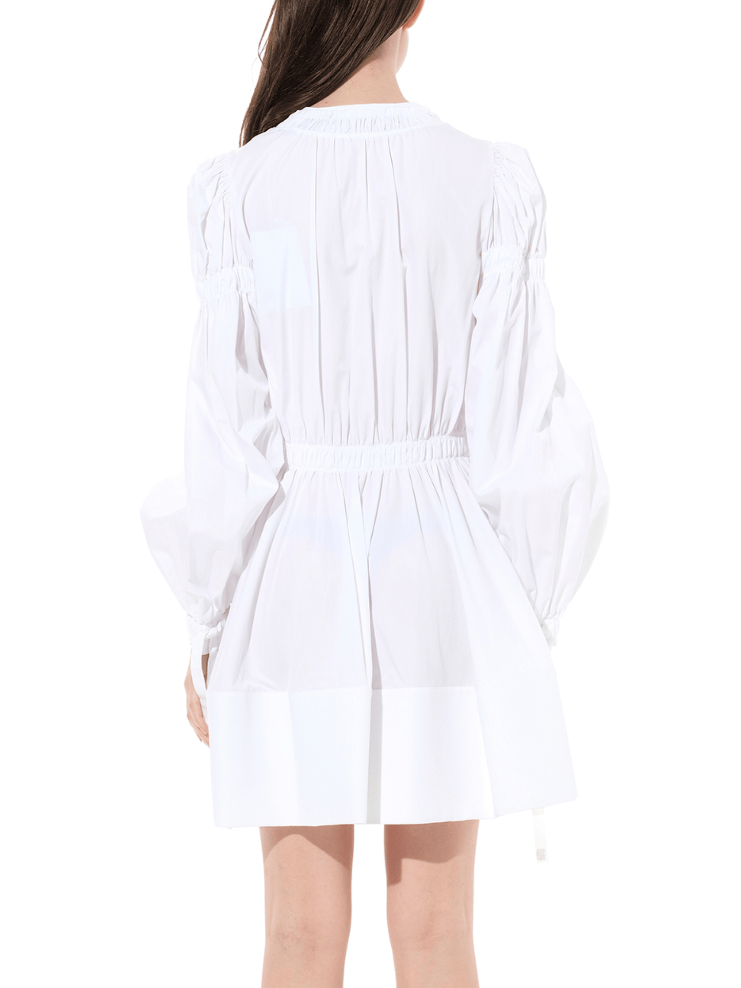 Abito Poplin Dress in White