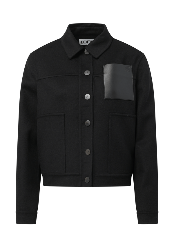 Loewe Wool Workwear Jacket in Black