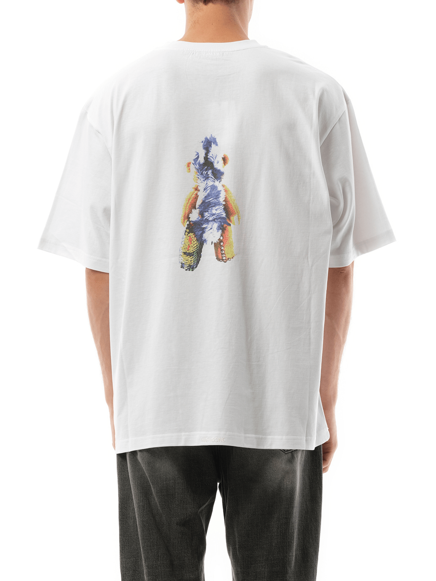 We11Done Punk Teddy T-Shirt in White