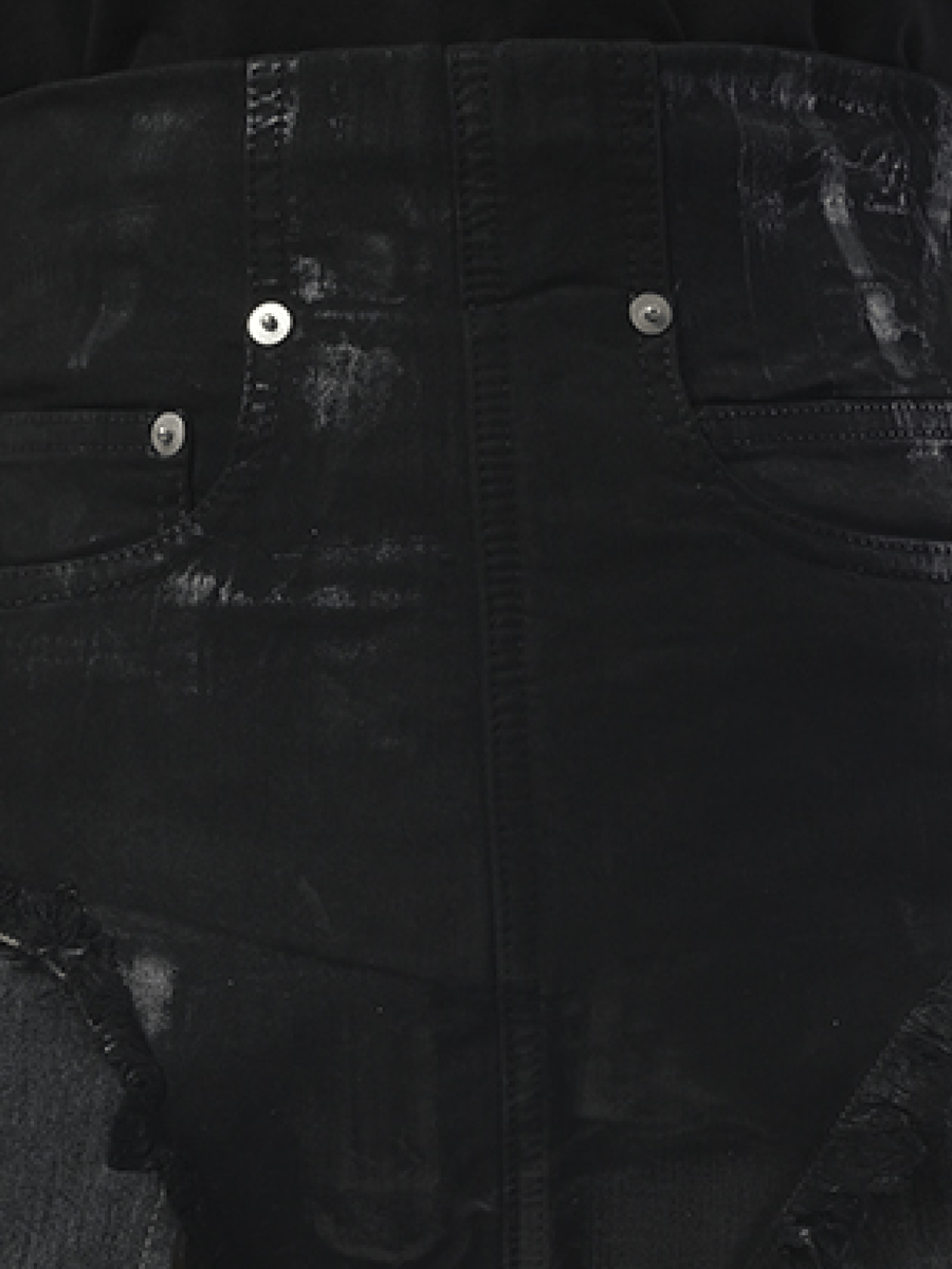 Rick Owens Drkshdw Dirt Cutoffs Shorts in Black
