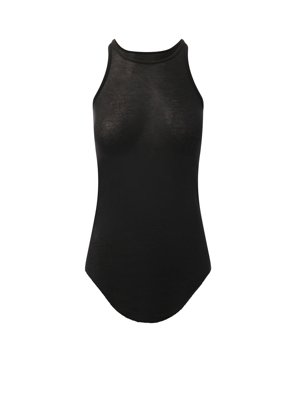 Rick Owens Basic Rib Tank Top in Black