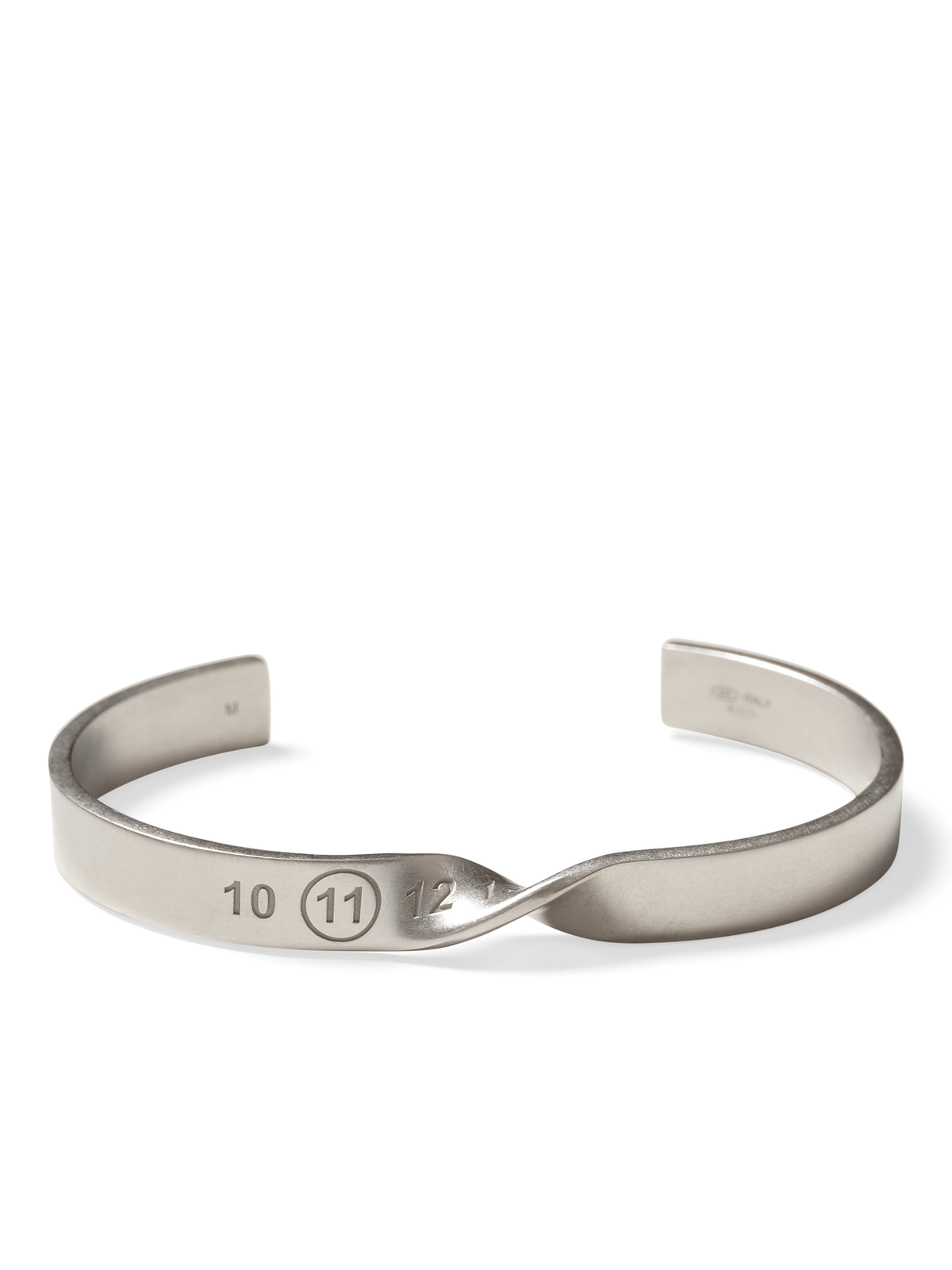 Maison Margiela Twist Bracelet in Palladio Semi Polished Plating