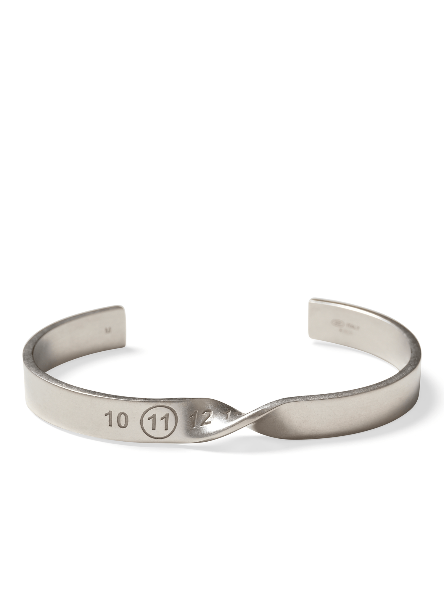 Maison Margiela Twist Bracelet in Palladio Semi Polished Plating