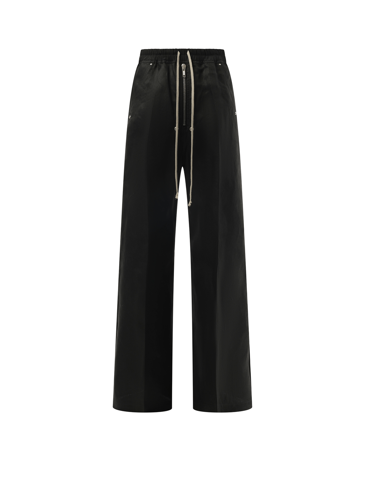 Rick Owens Linen Wide Bela Pants in Black