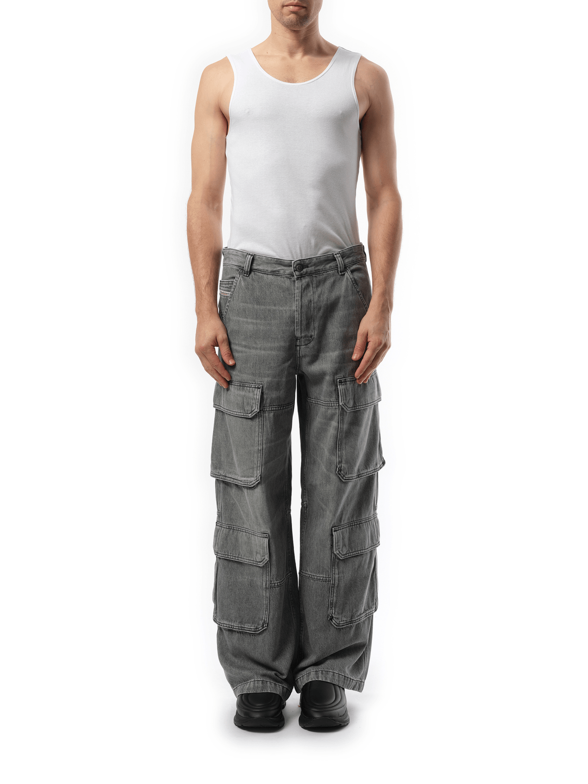 Diesel D-Touch Cargo Pants in Grey